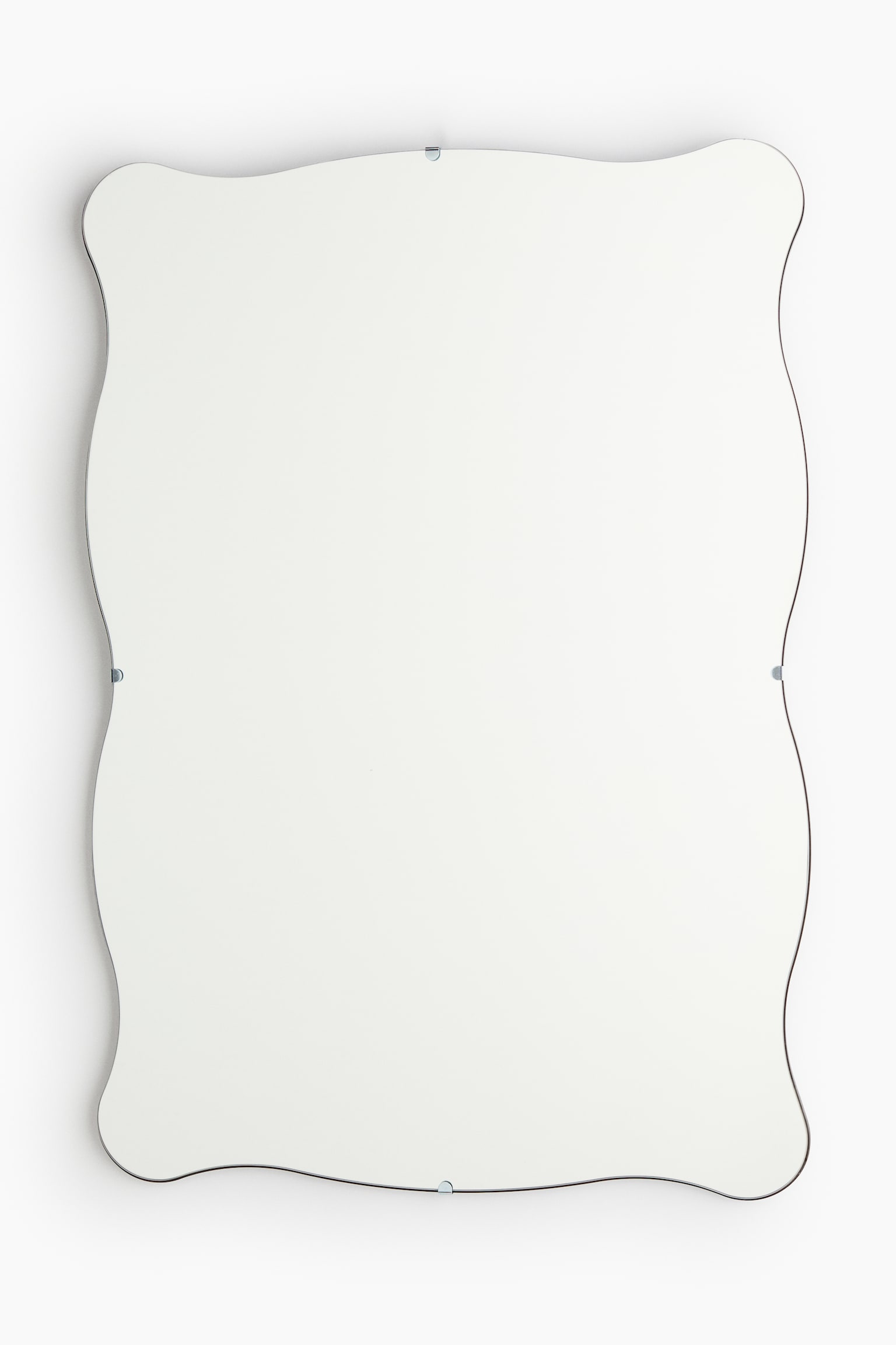 Wavy-edge mirror - Svart - 1