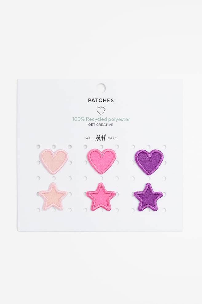 6-pack repair patches - Pink/Purple - 1
