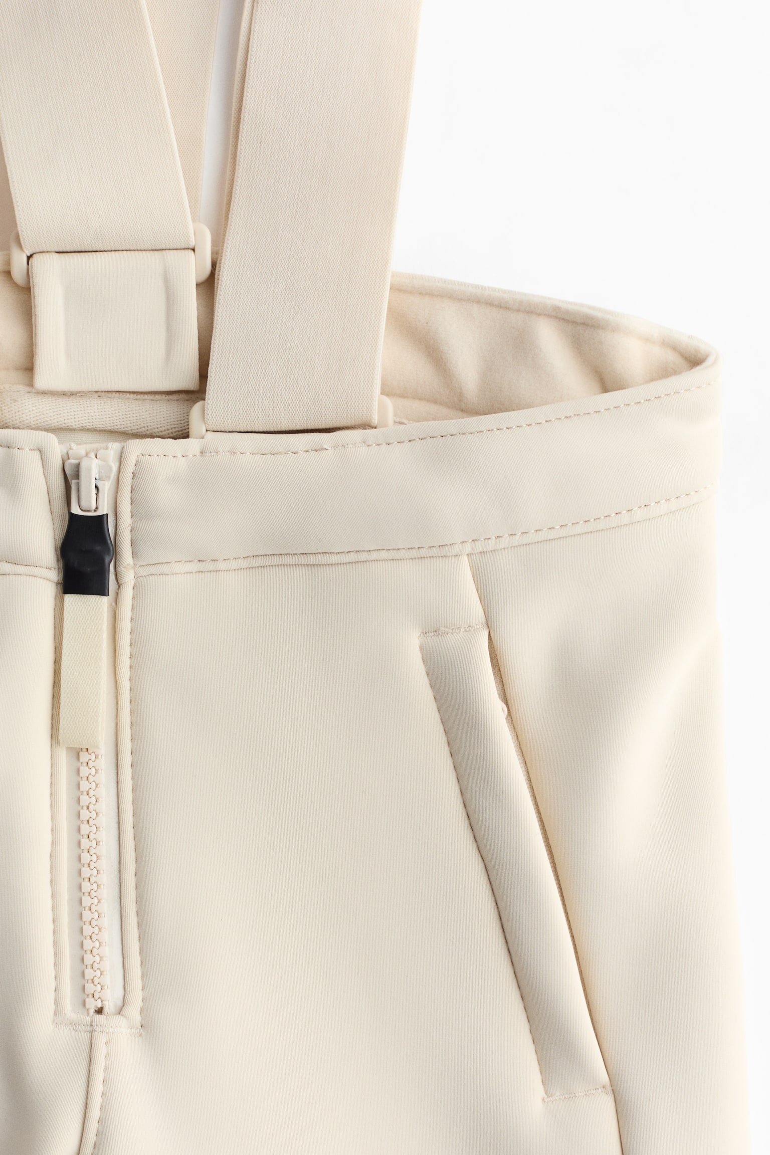 Water-repellent ski trousers - Cream/Black - 4