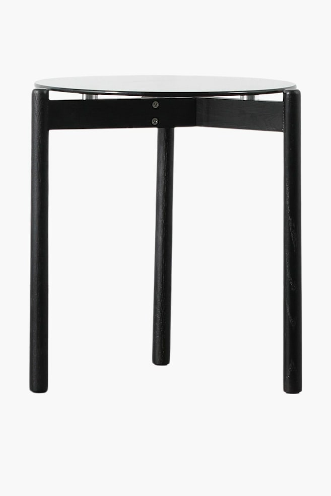 Wooden Side Table - Black - 1