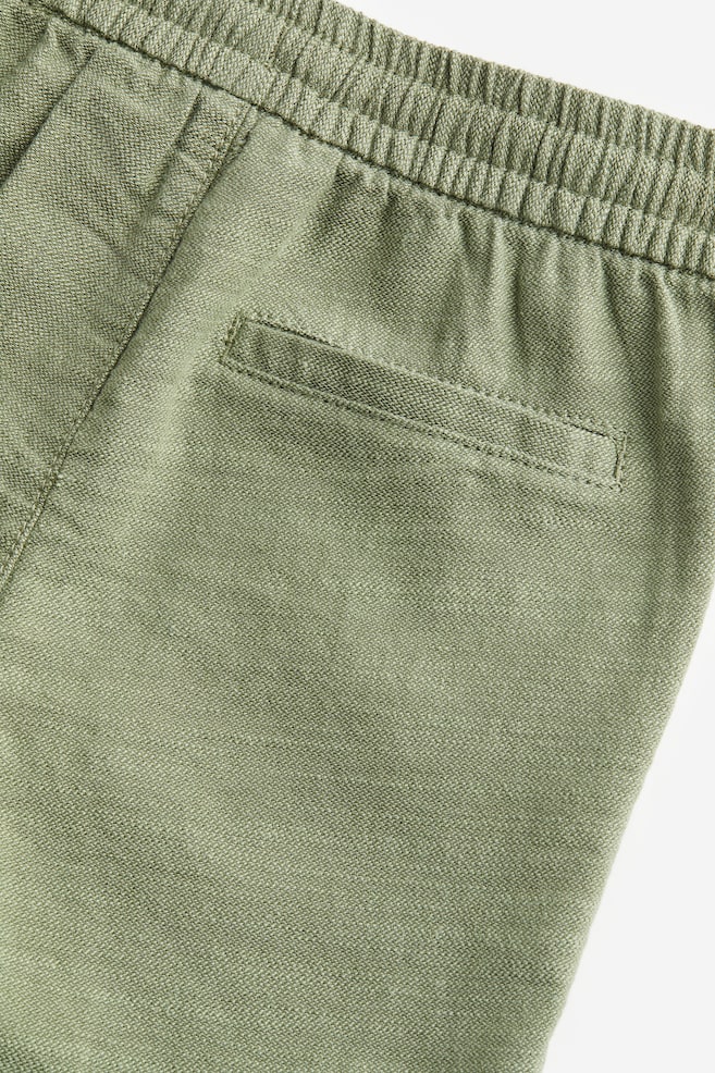 2-piece cotton set - Khaki green/Striped - 5