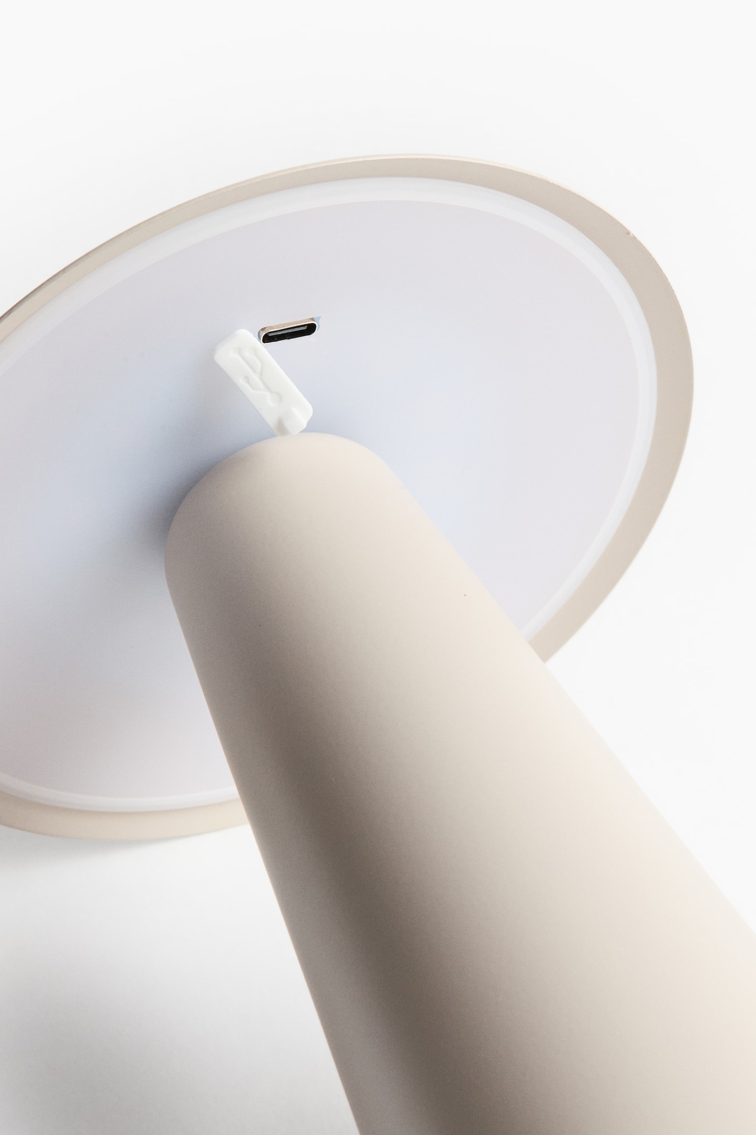 Επαναφορτιζόμενο επιτραπέζιο φωτιστικό - Κρεμ/Καφέ/Ανοιχτό ροζ/Μαύρο/Κίτρινο/Ασημί/Λευκό - 3