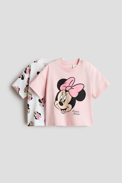 プリントコットンTシャツ 2枚セット