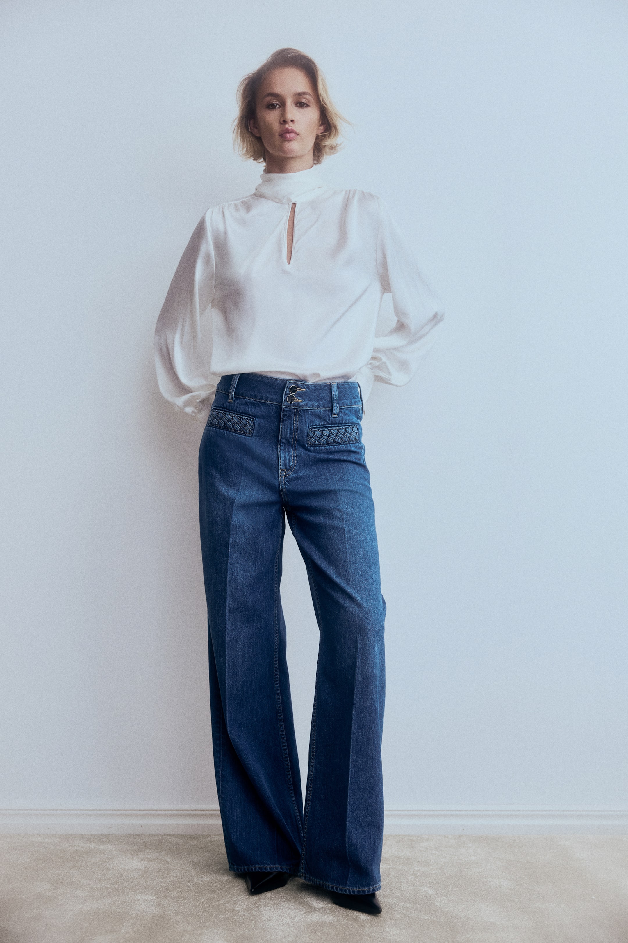 Zobacz większy obraz: Wide High Jeans - Niebieski denim - ONA | H&M PL 2