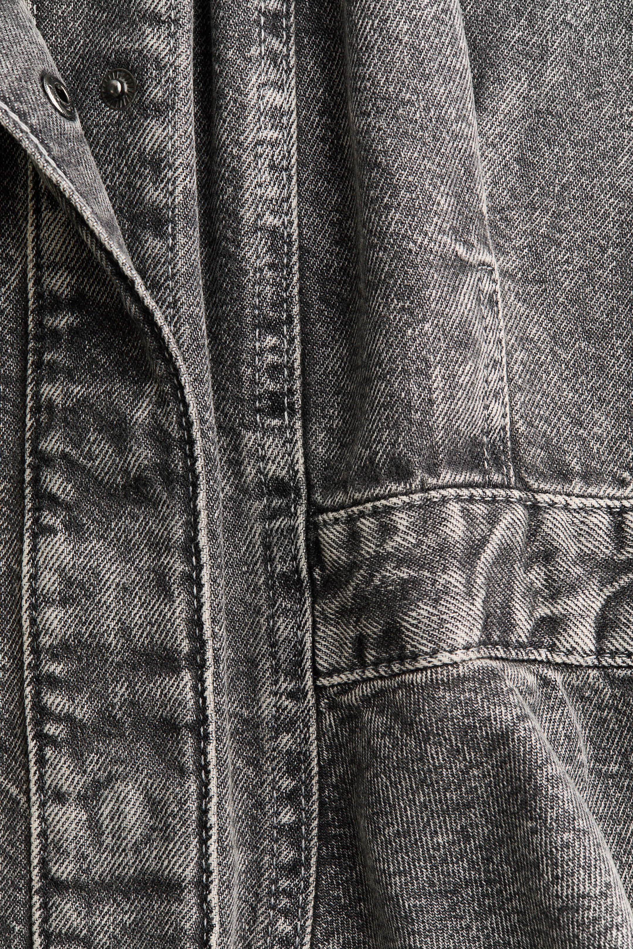 Denim Peplum Shirt