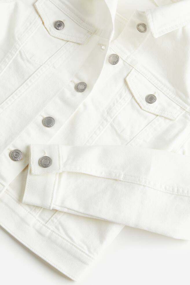 Denim jacket - White/Light denim blue - 3