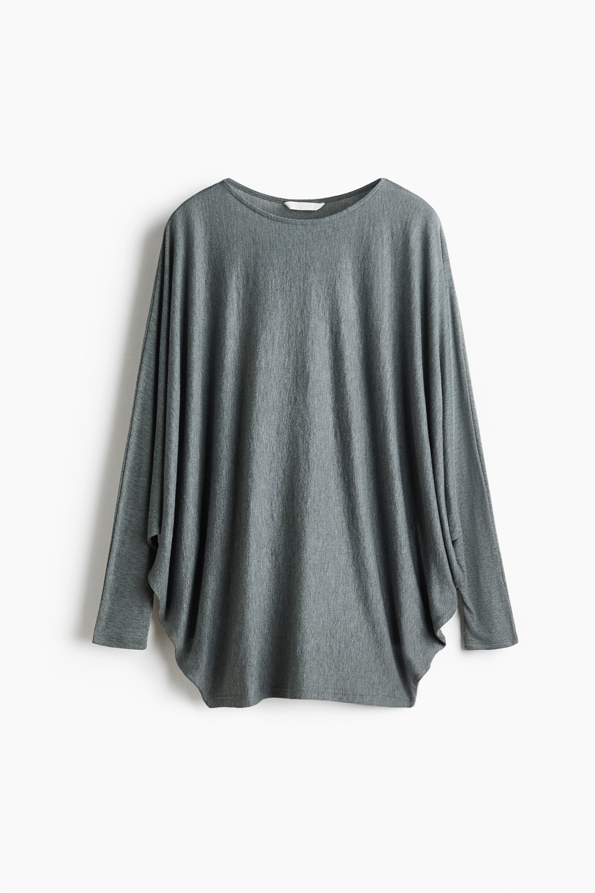 Top à manches chauve-souris - Grey marl/Taupe foncé