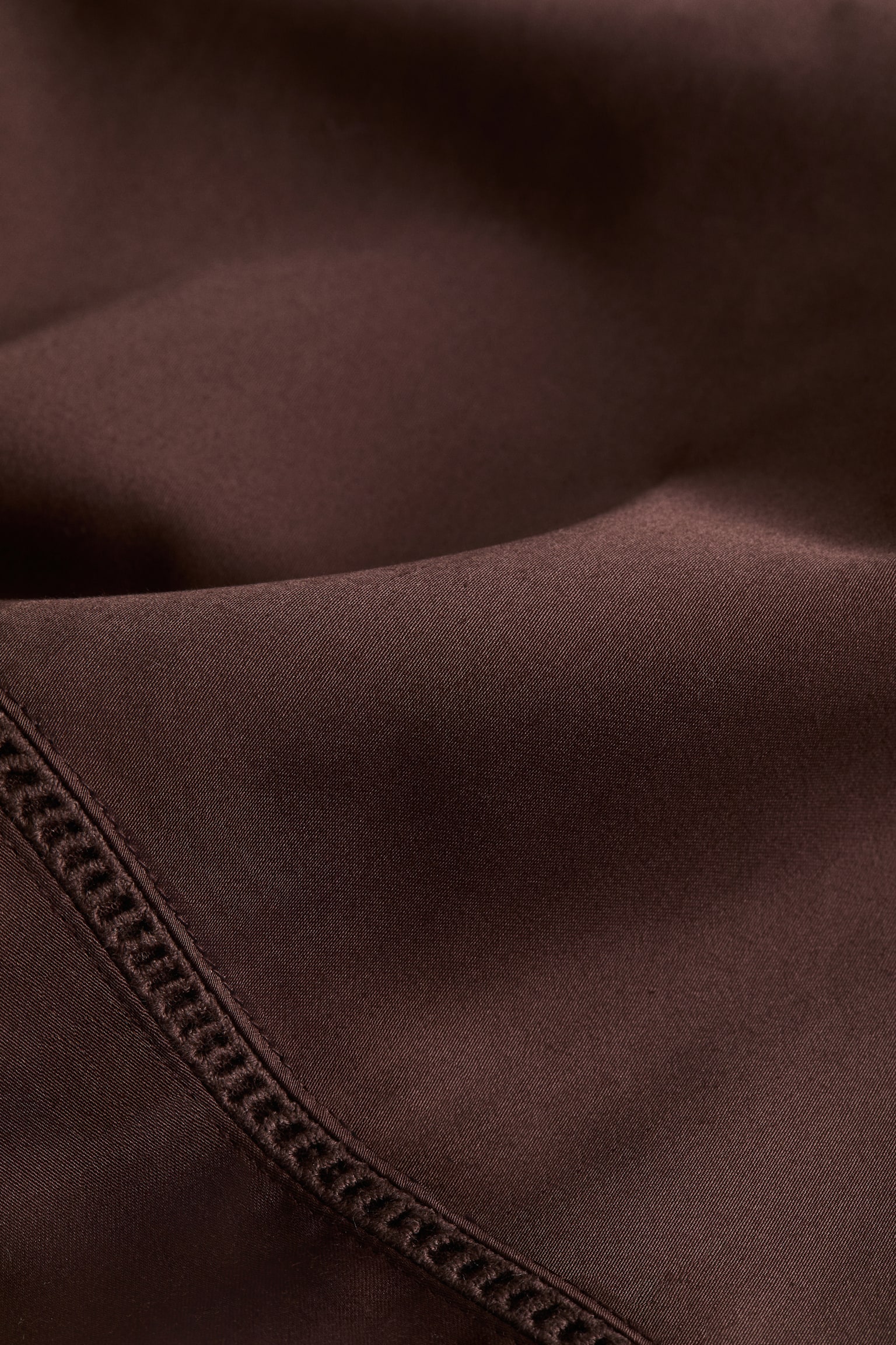 Egyptian cotton pillowcase - Dark brown/White/Light beige - 4