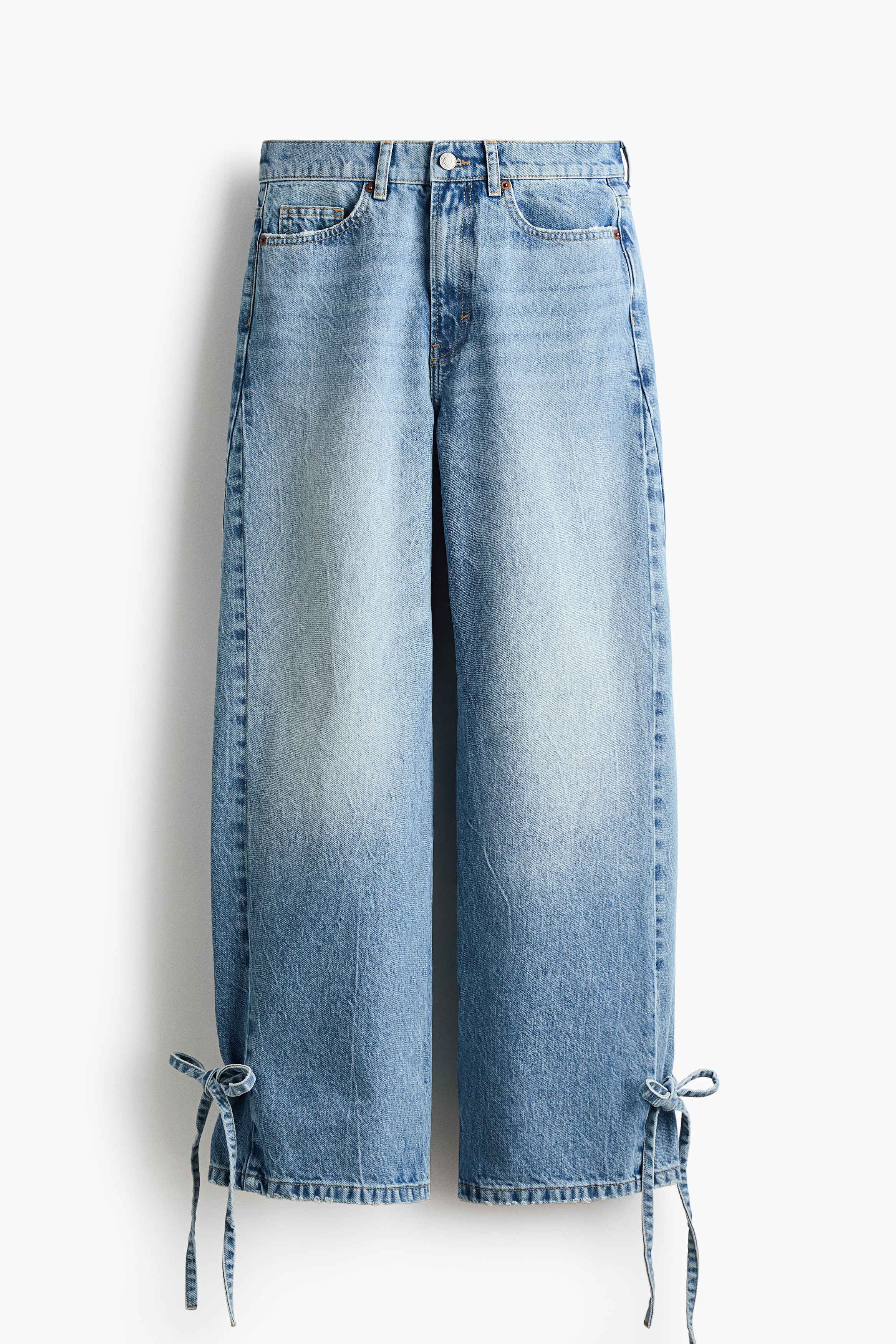 Barrel High Waist Ankle Jeans - Azul denim/Azul denim claro/Gris denim claro