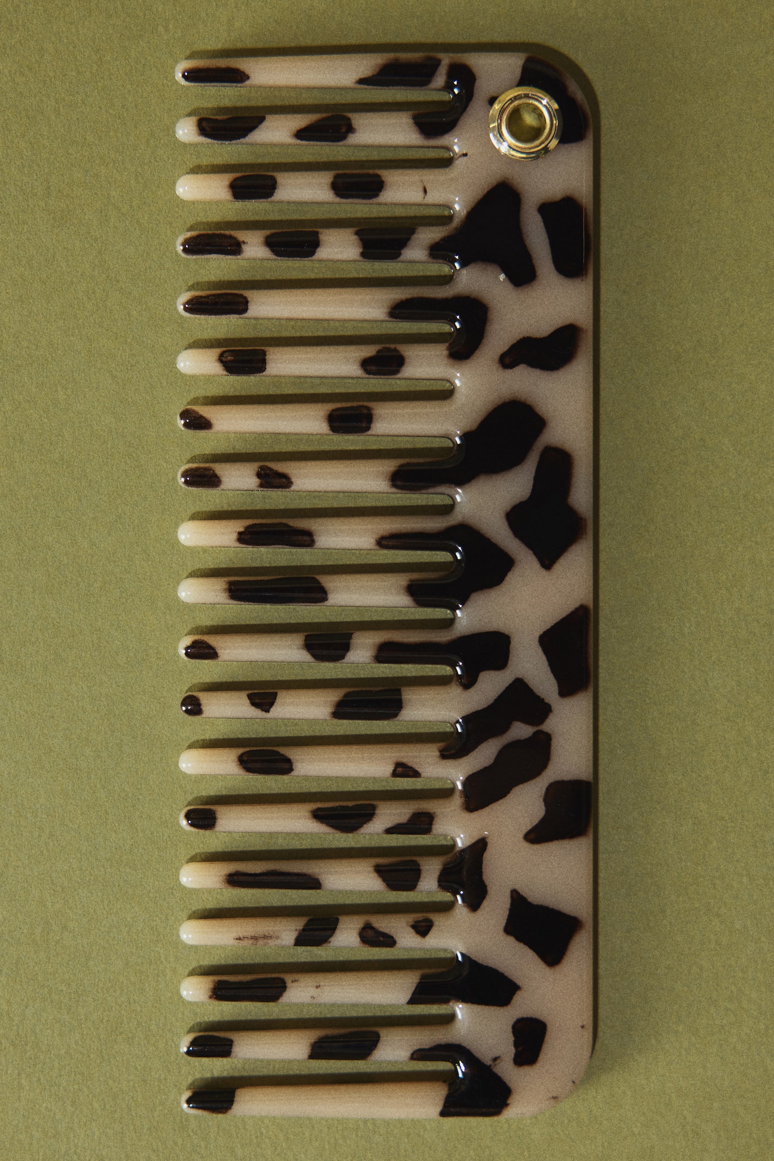 Hair comb - Beige/Tortoiseshell pattern/Light pink - 2