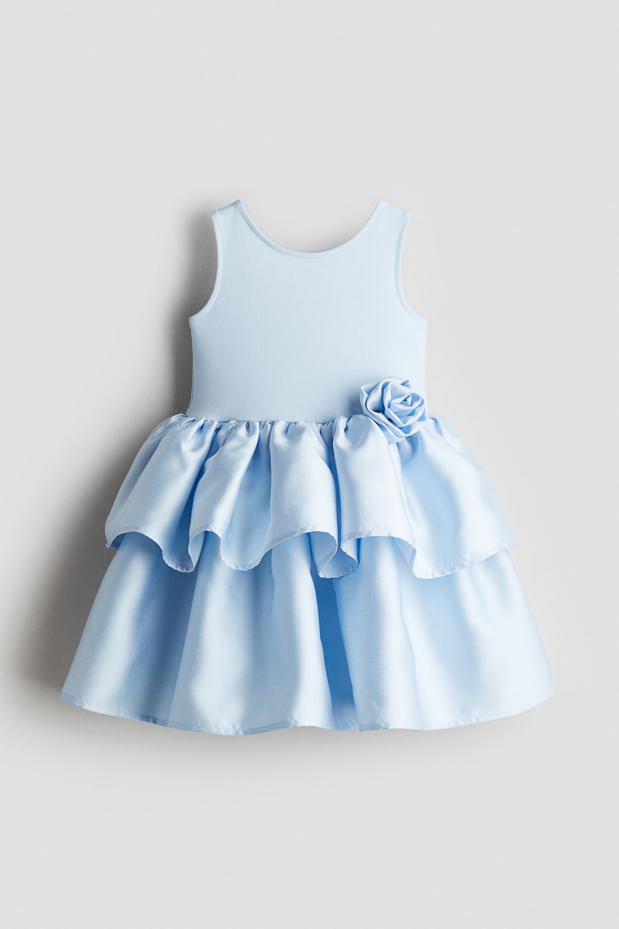 Light blue Dress with Flared Skirt for kids | H&M US