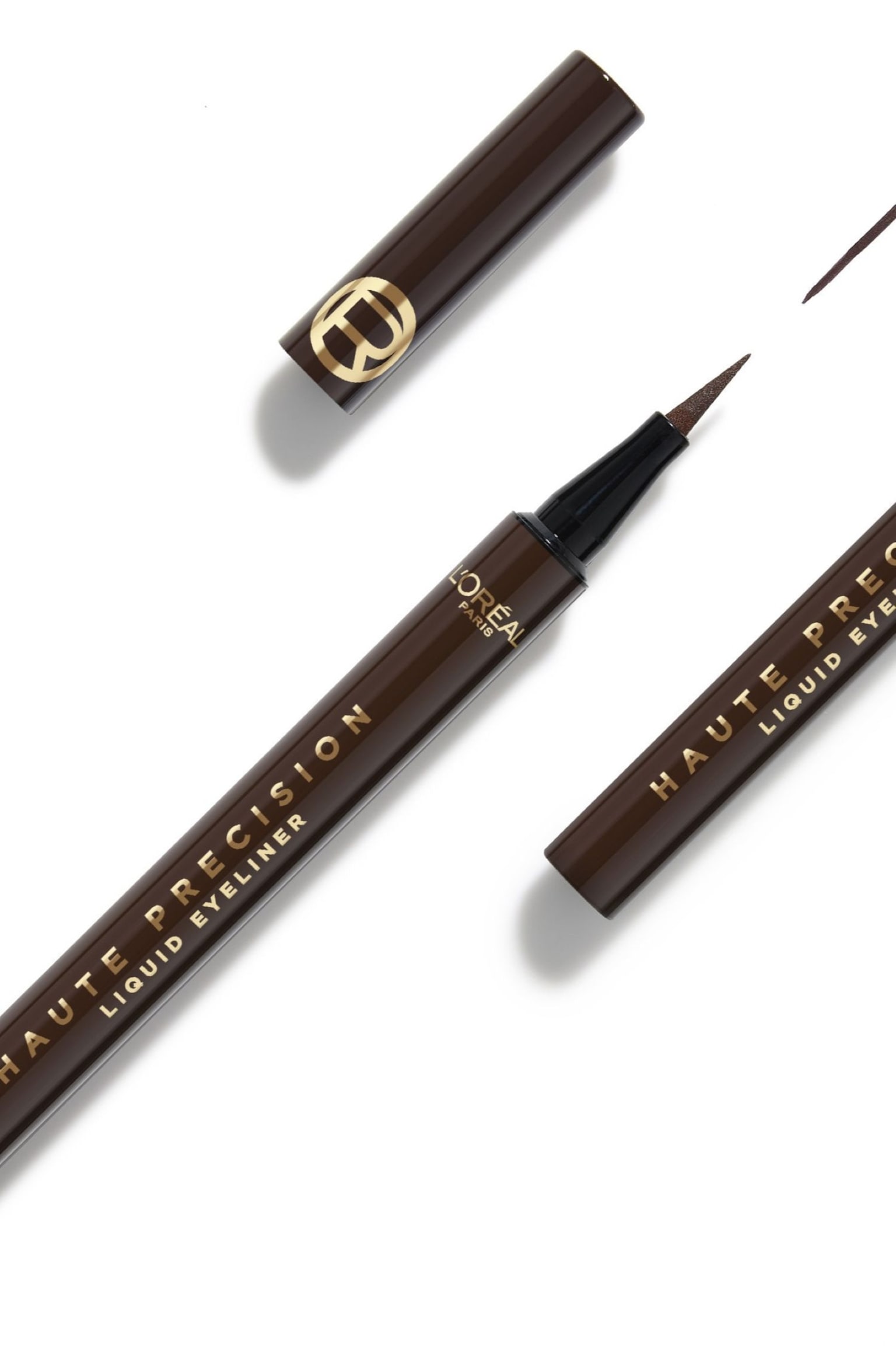 Haute Precision Flytende Eyeliner - Brown Leather/Noir Silk/Bordeaux Cashmere - 3