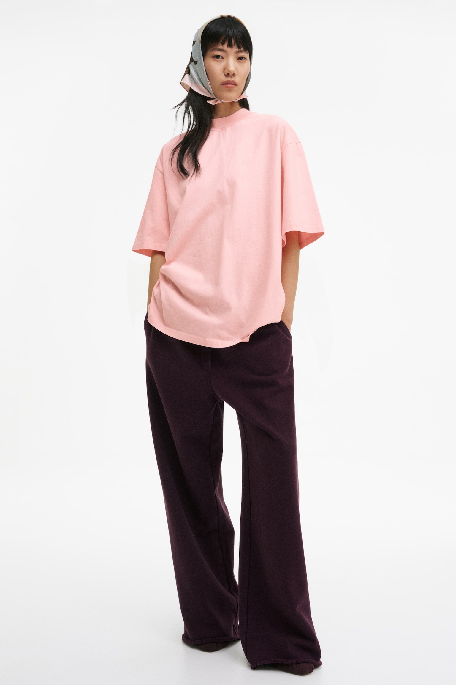 T-shirt oversize - Rose clair - 2