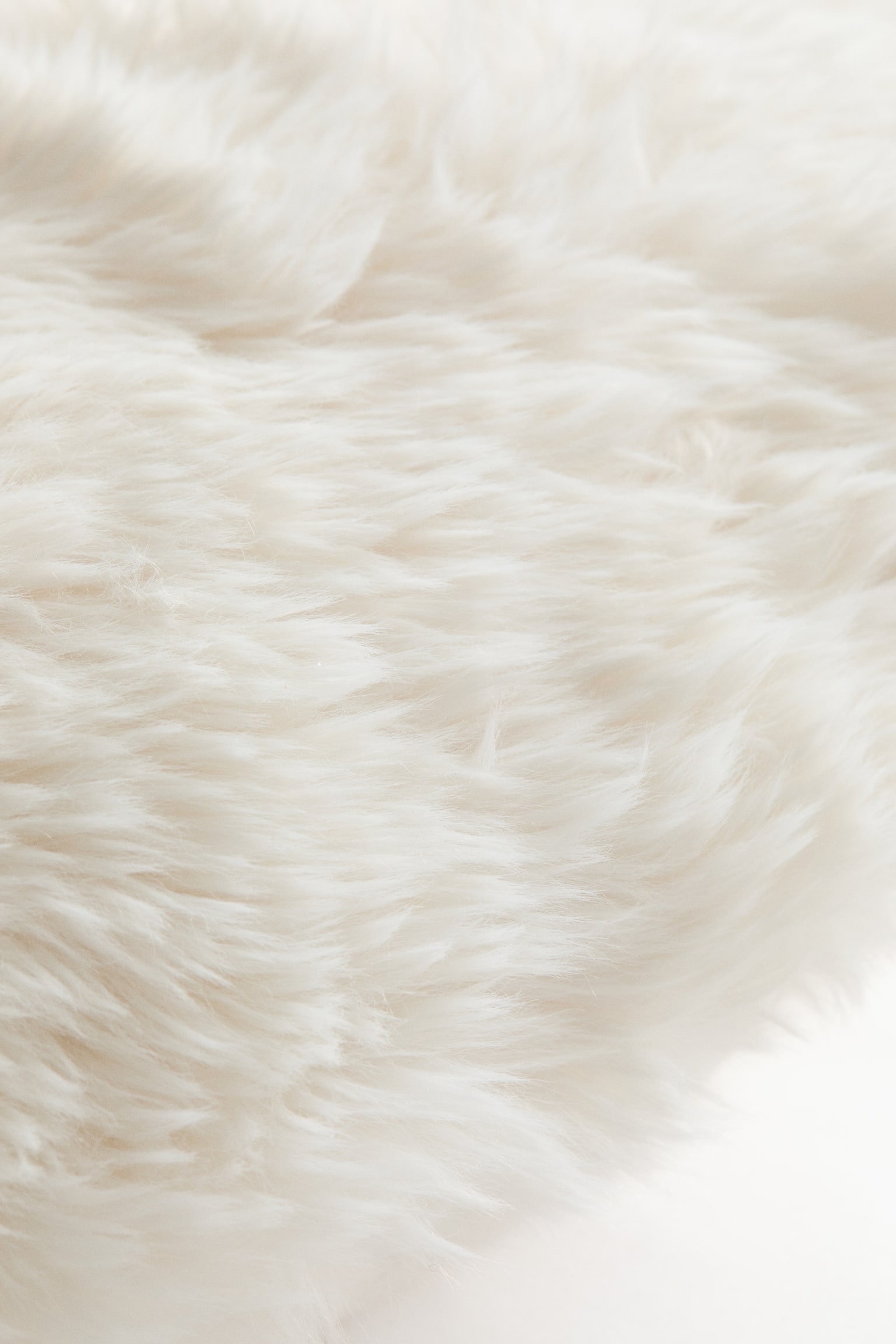 Fluffy Heart-Shaped Cushion - White - 4