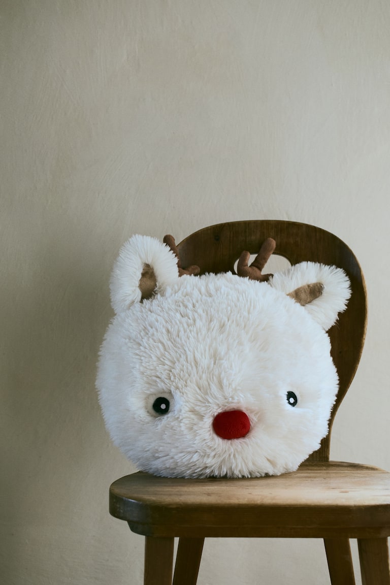 Cuscino a forma di testa di renna Bianco/renna HOME H&M CH