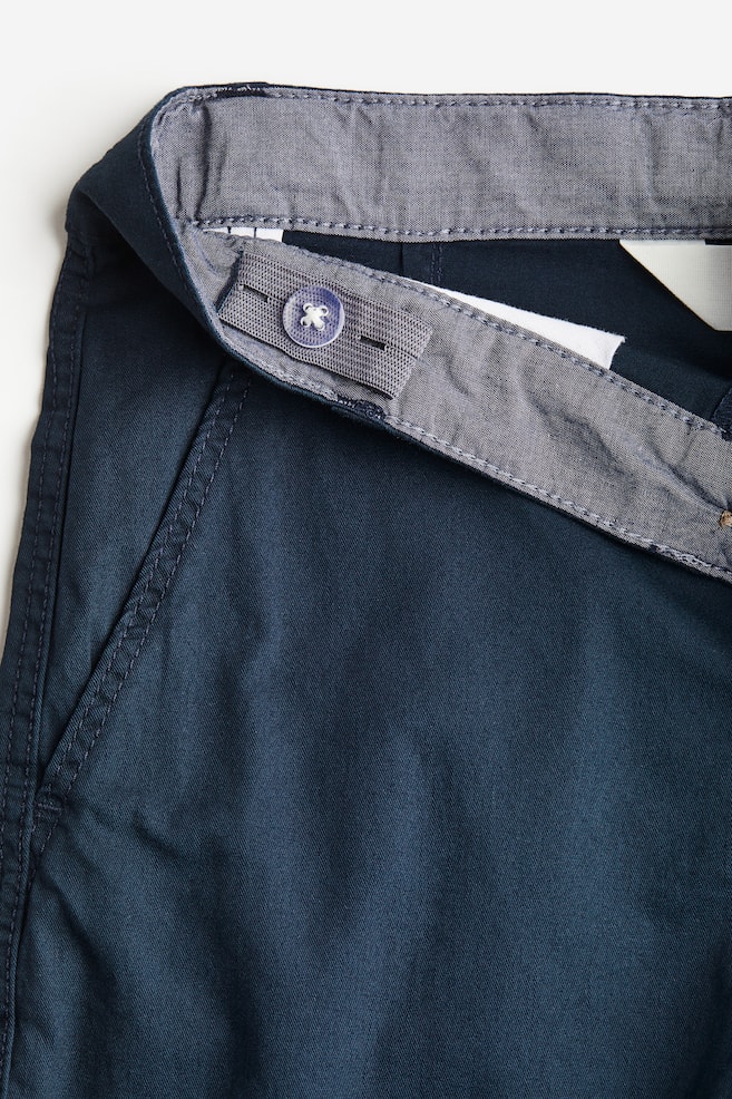 Cotton chino shorts - Navy blue/Black/Beige - 3