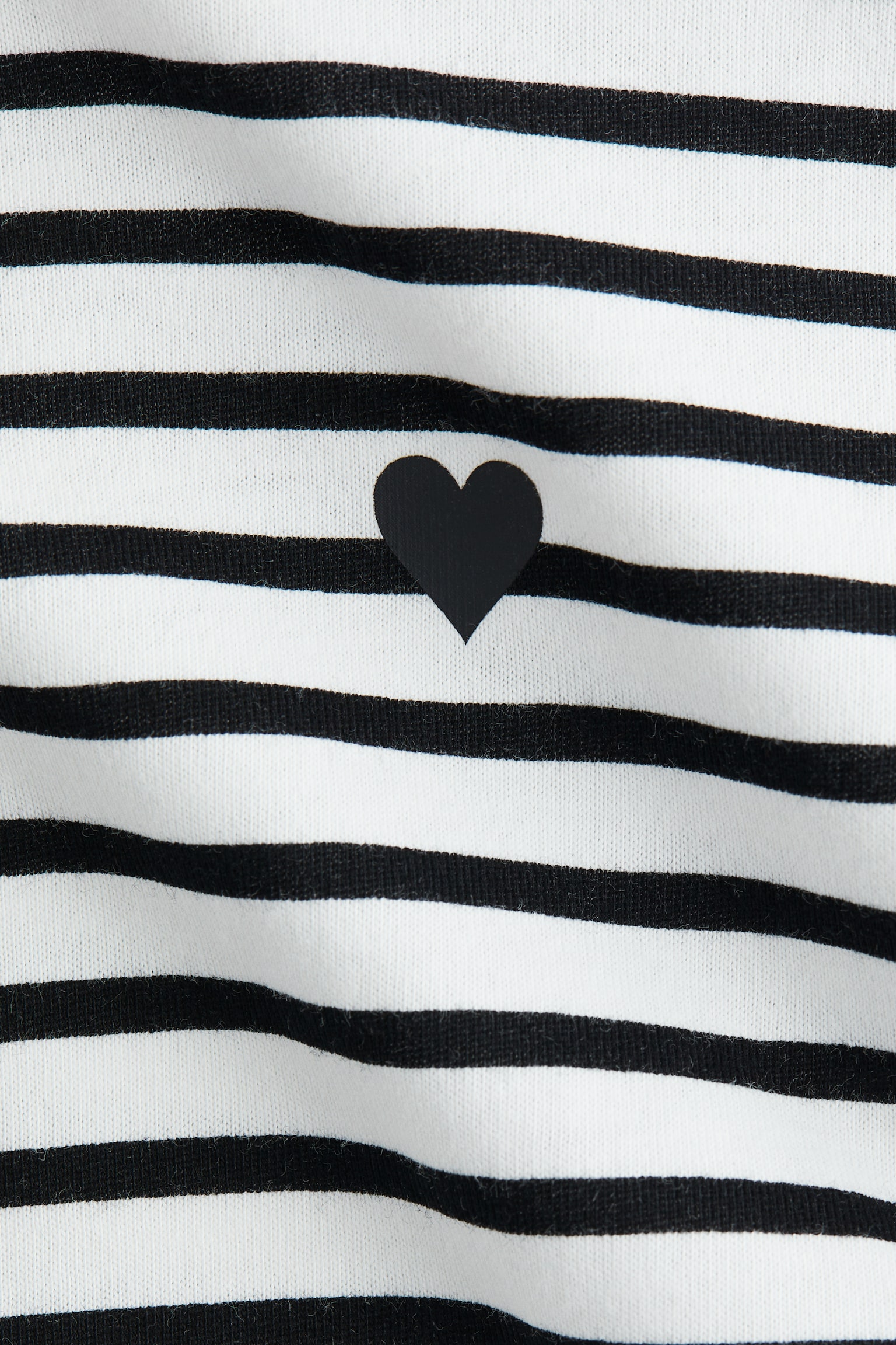 튤 프릴 코튼 탑 - 화이트/블랙 스트라이프/라이트 블루/하트/화이트/하트 - 3