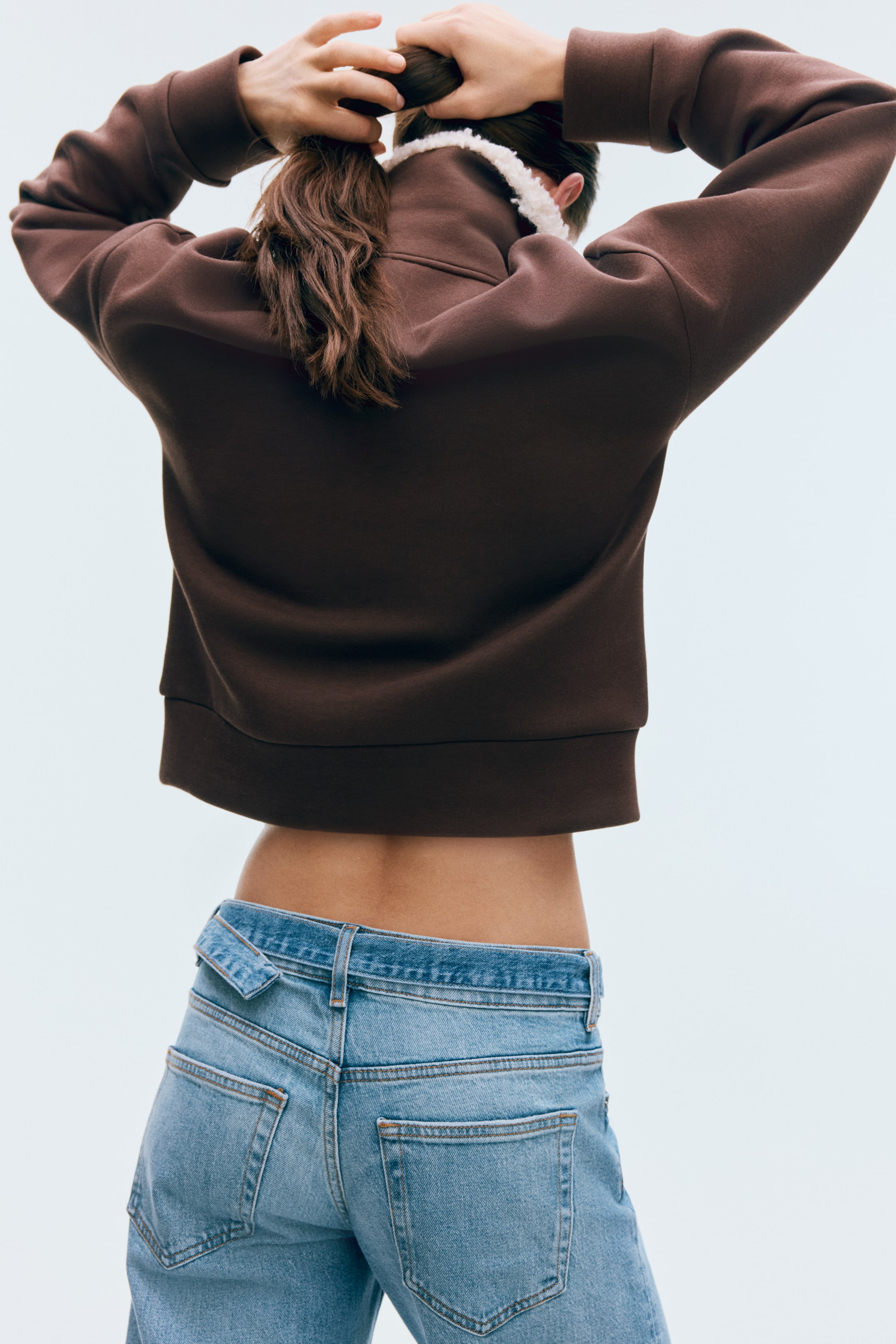 Half-Zip Scuba Sweatshirt