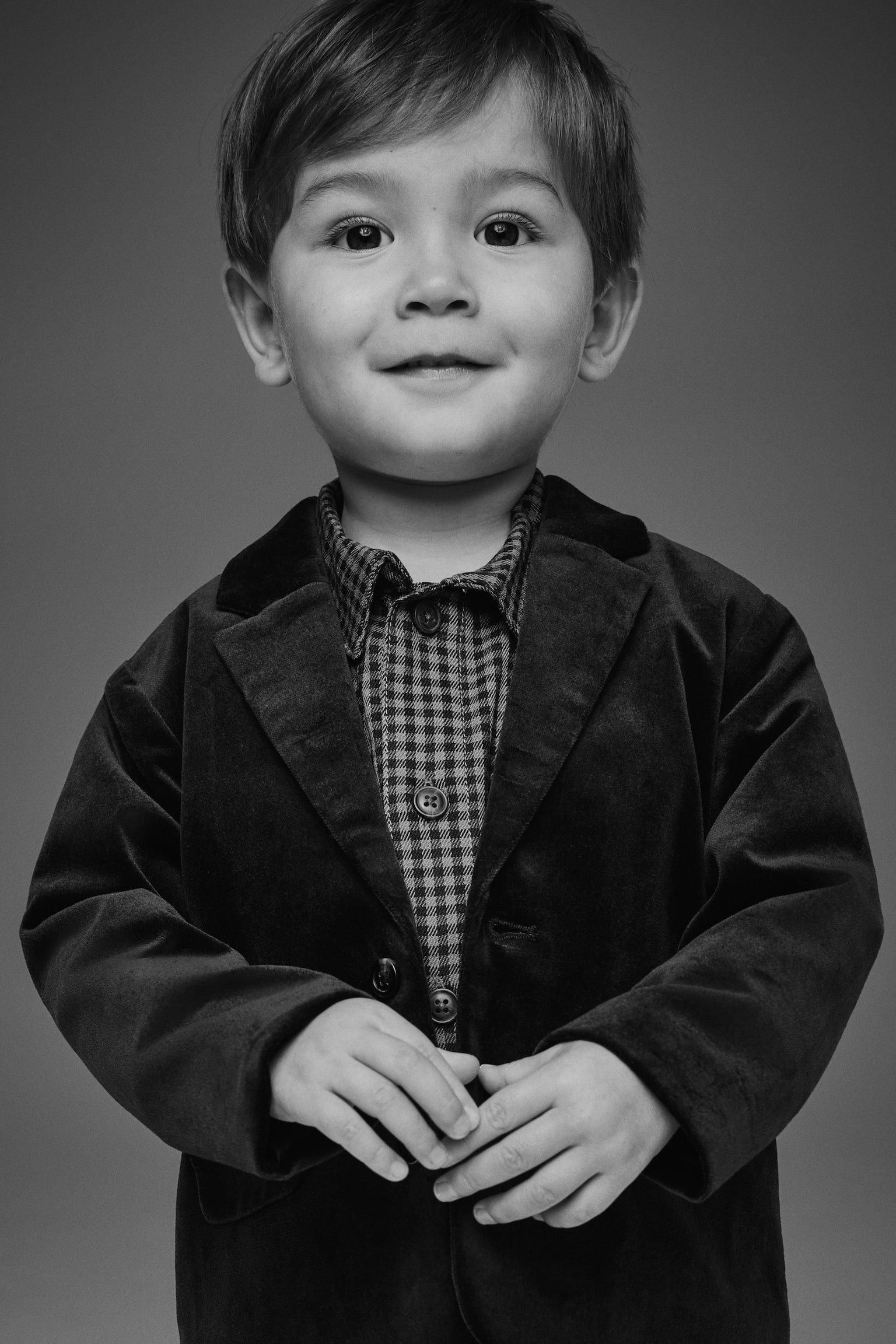 Dvoudílná elegantní sametová souprava - Navy blue