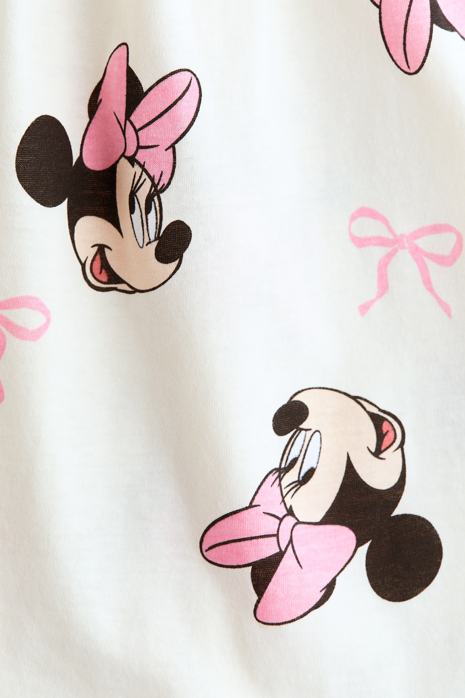 Váy cotton in hình - Màu trắng/Chuột Minnie/Xanh dương nhạt/Hello Kitty/Màu tím nhạt/Lilo & Stitch/Màu hồng/Sanrio - 2