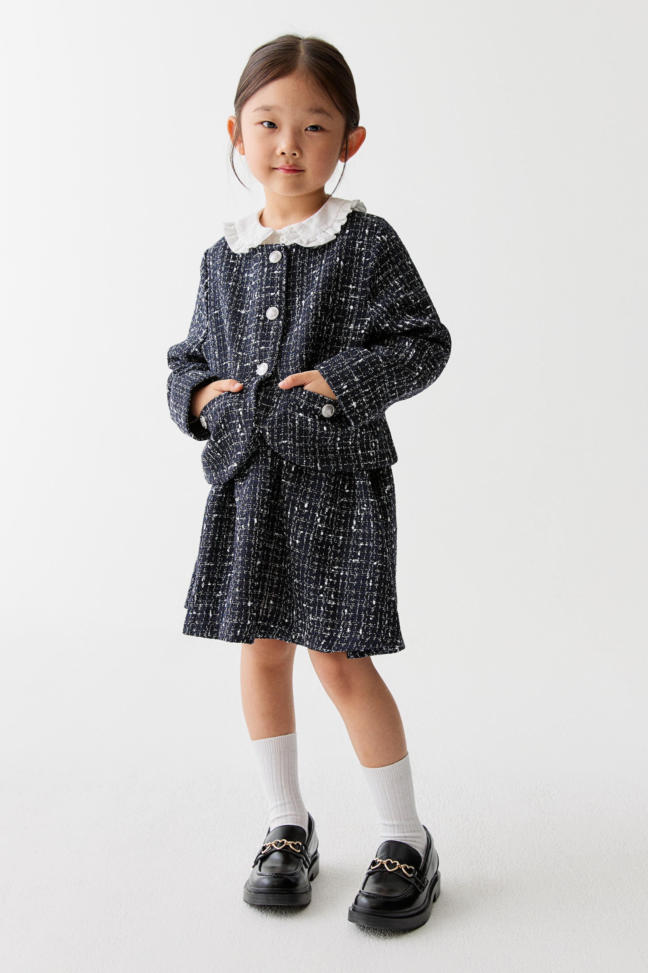 拡大画像を表示: ブークレスカート - ネイビーブルー - Kids | H&M JP 2
