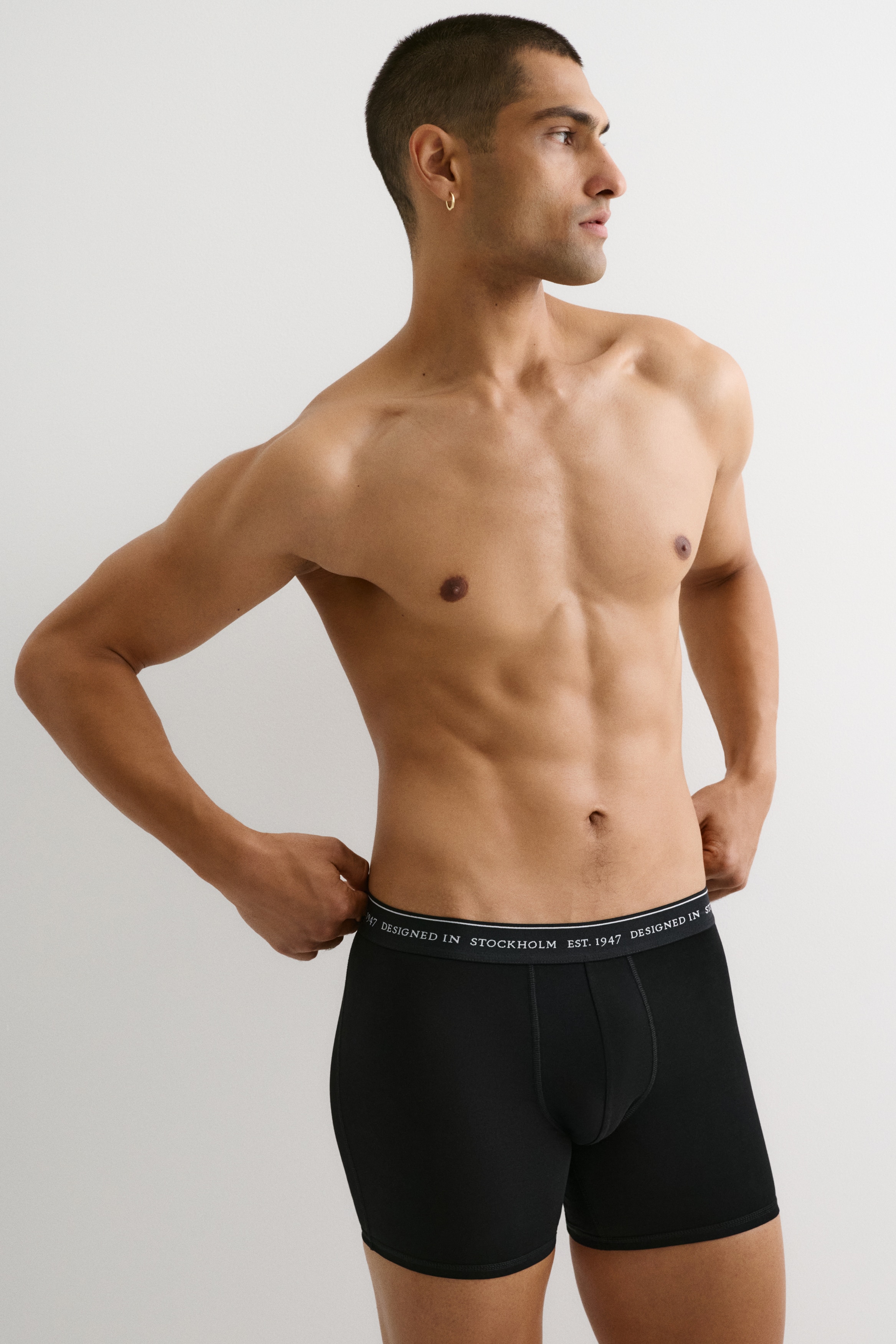 3-pack mid trunks COOLMAX® - Blågrön/Ljusblå/Mörkgrå