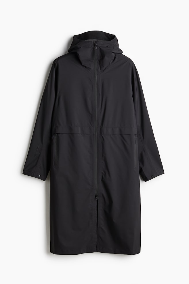 Loose Fit Rain parka with StormMove™ - Black - 1
