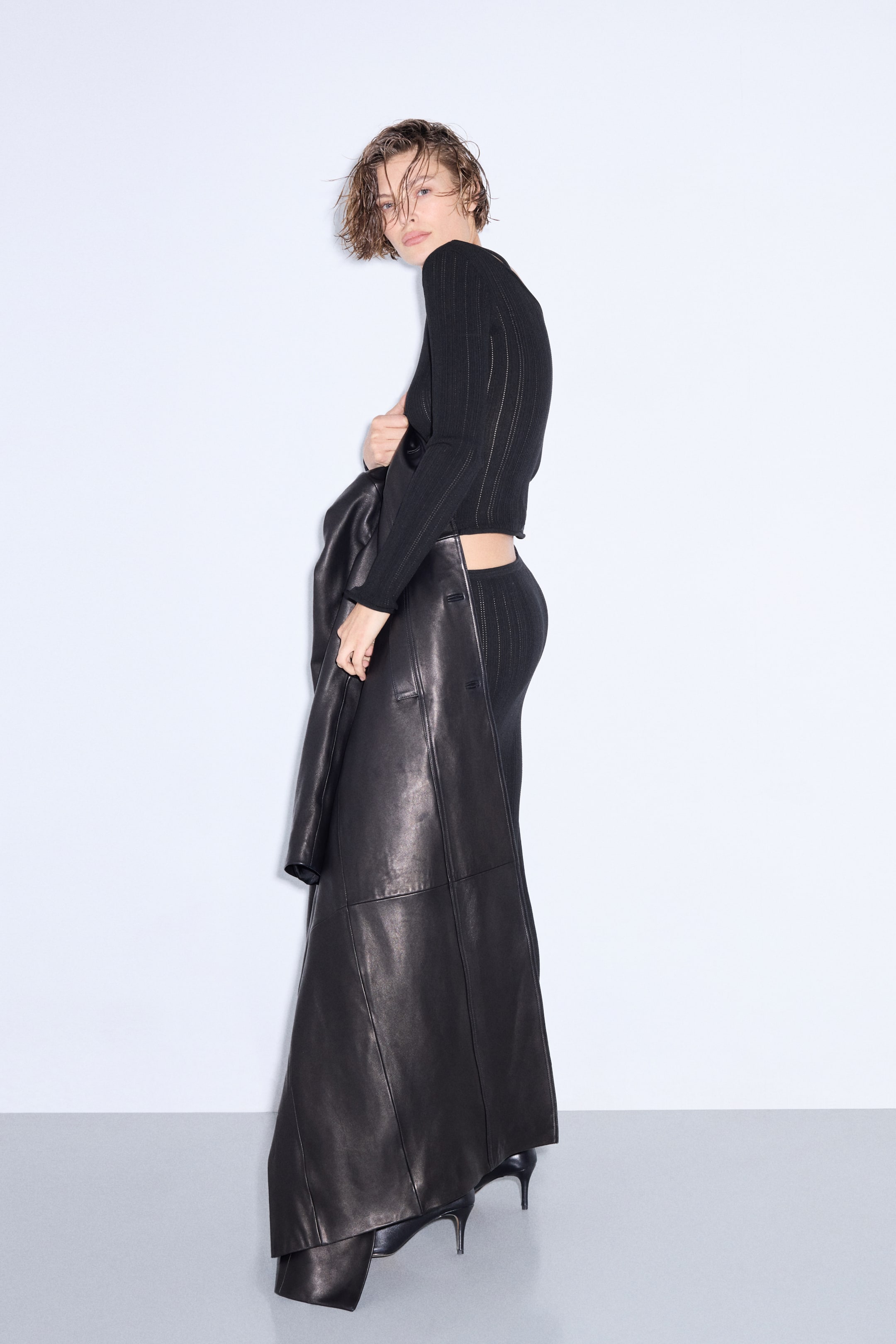 View larger image: Rib-knit skirt - Black - Ladies | H&M 1