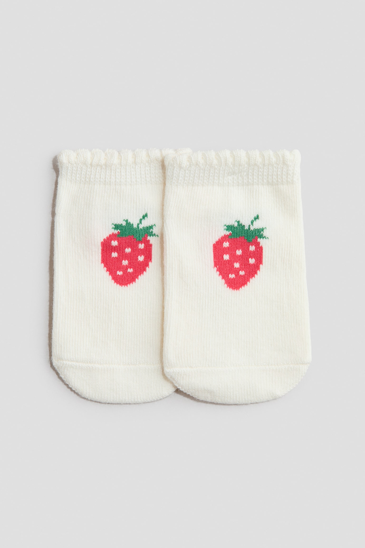 4-pack Calcetines tobilleros - Rosa claro/Fresas/Light green/Fruits - 2