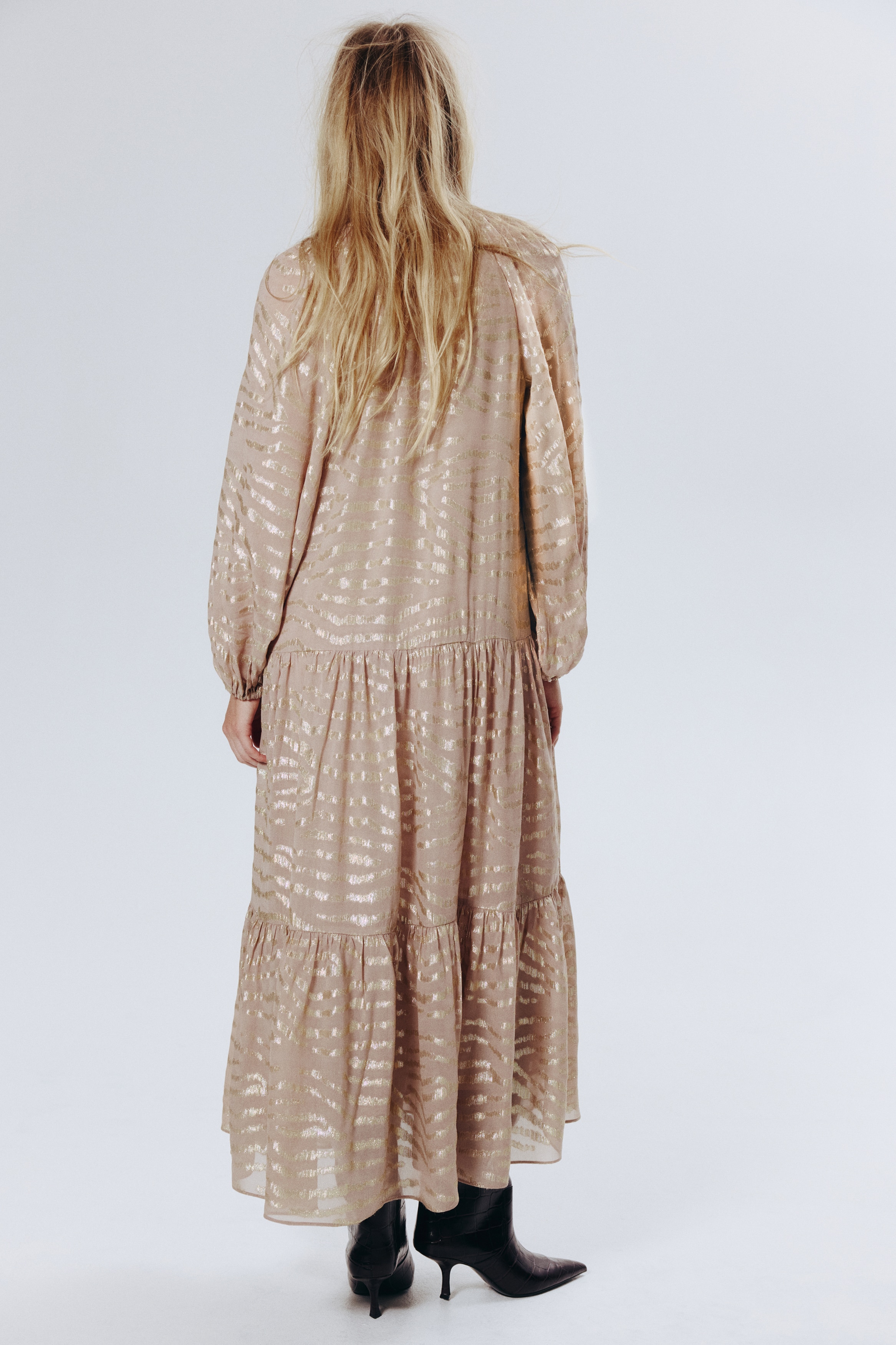 Jacquard-weave dress