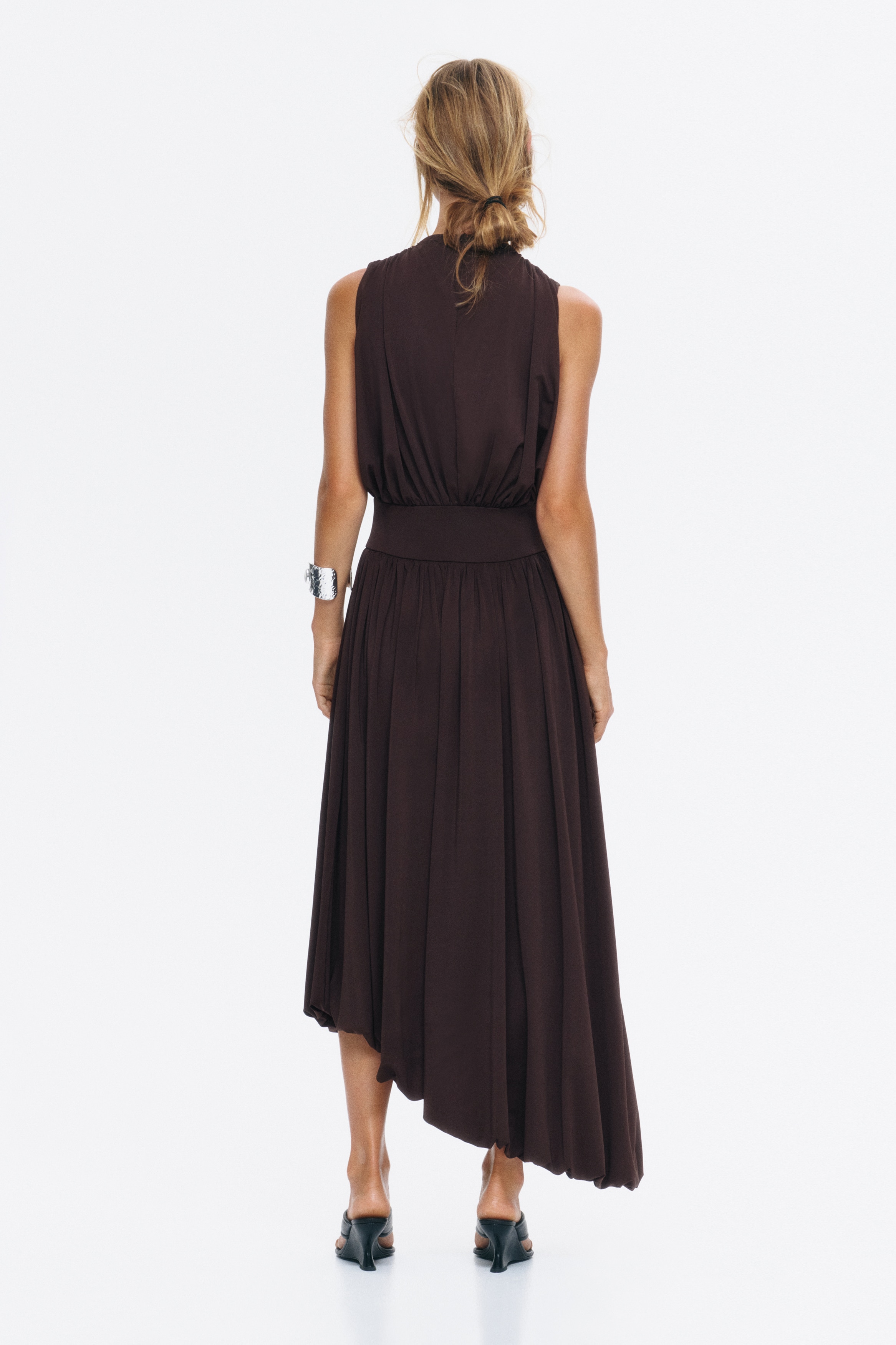 en saison gianna midi dress Gianna Denim Midi Dress-DARK CLASSIC WASH / 4