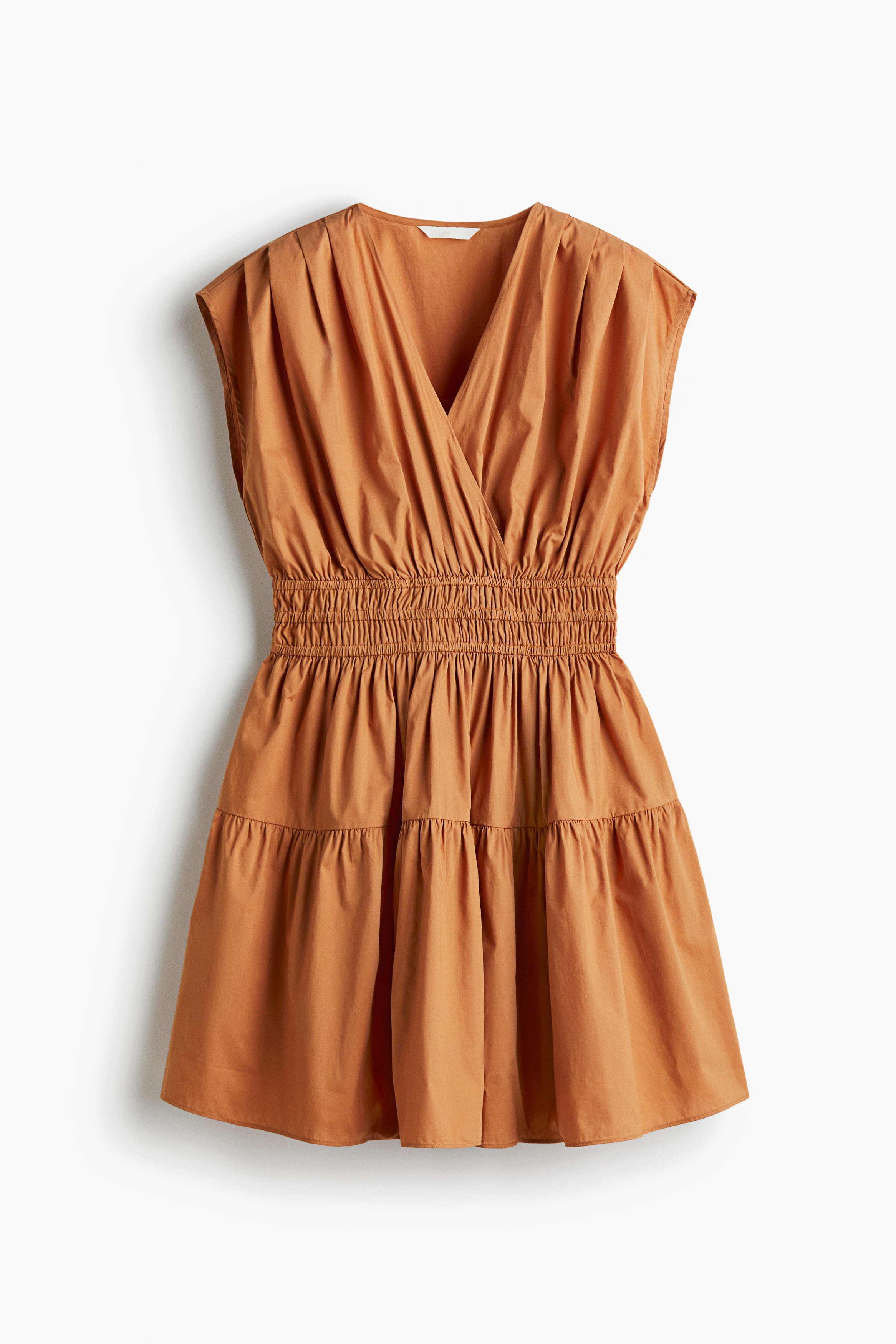 Cotton dress - Orange/Burgundy/Paisley pattern/Black/Patterned/Black