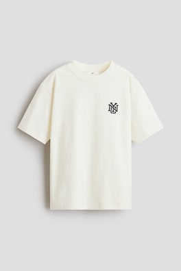 T-shirt med lös passform och tryck