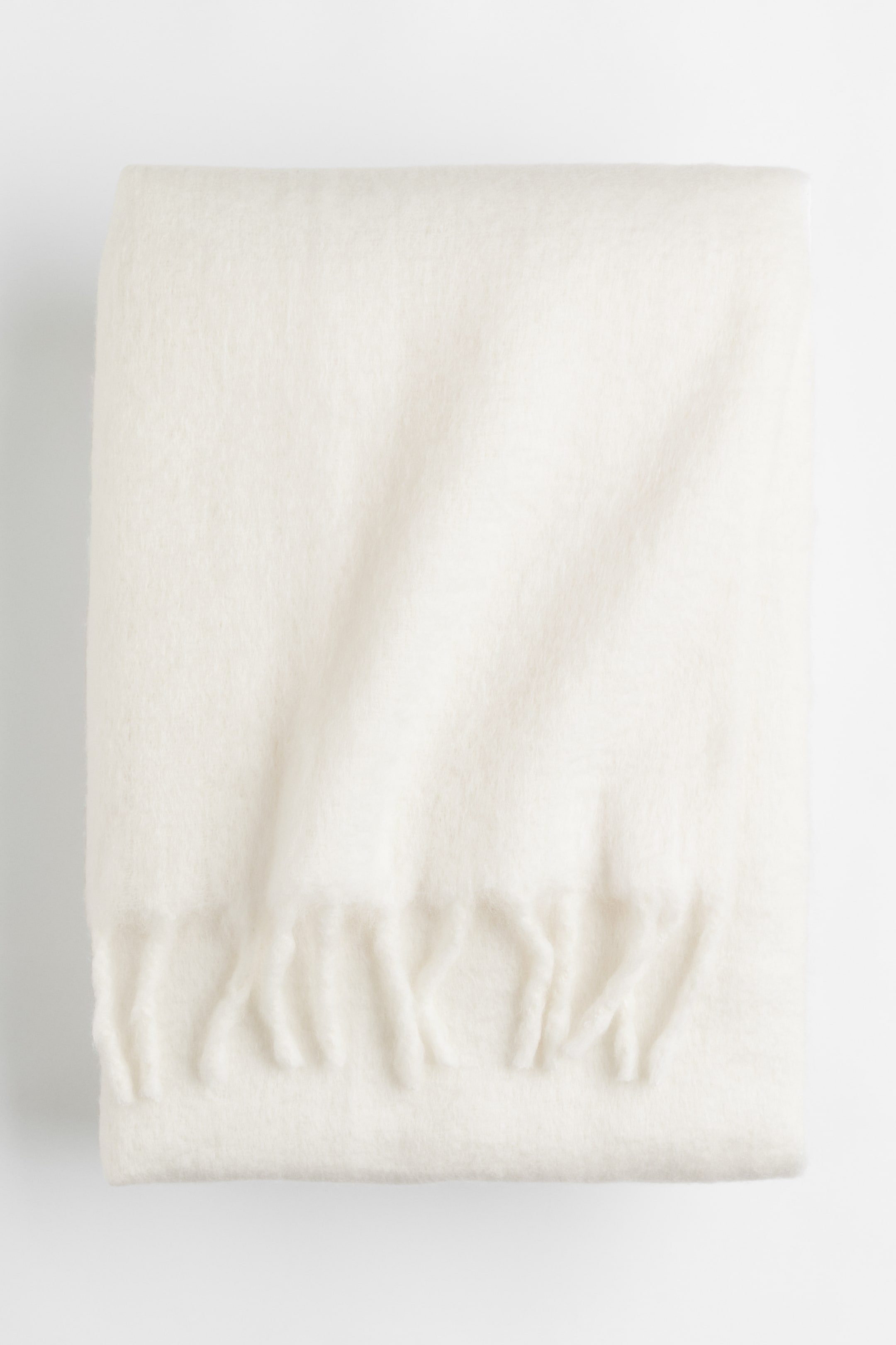 Soft woolblend blanket Natural white Home All H&M GB