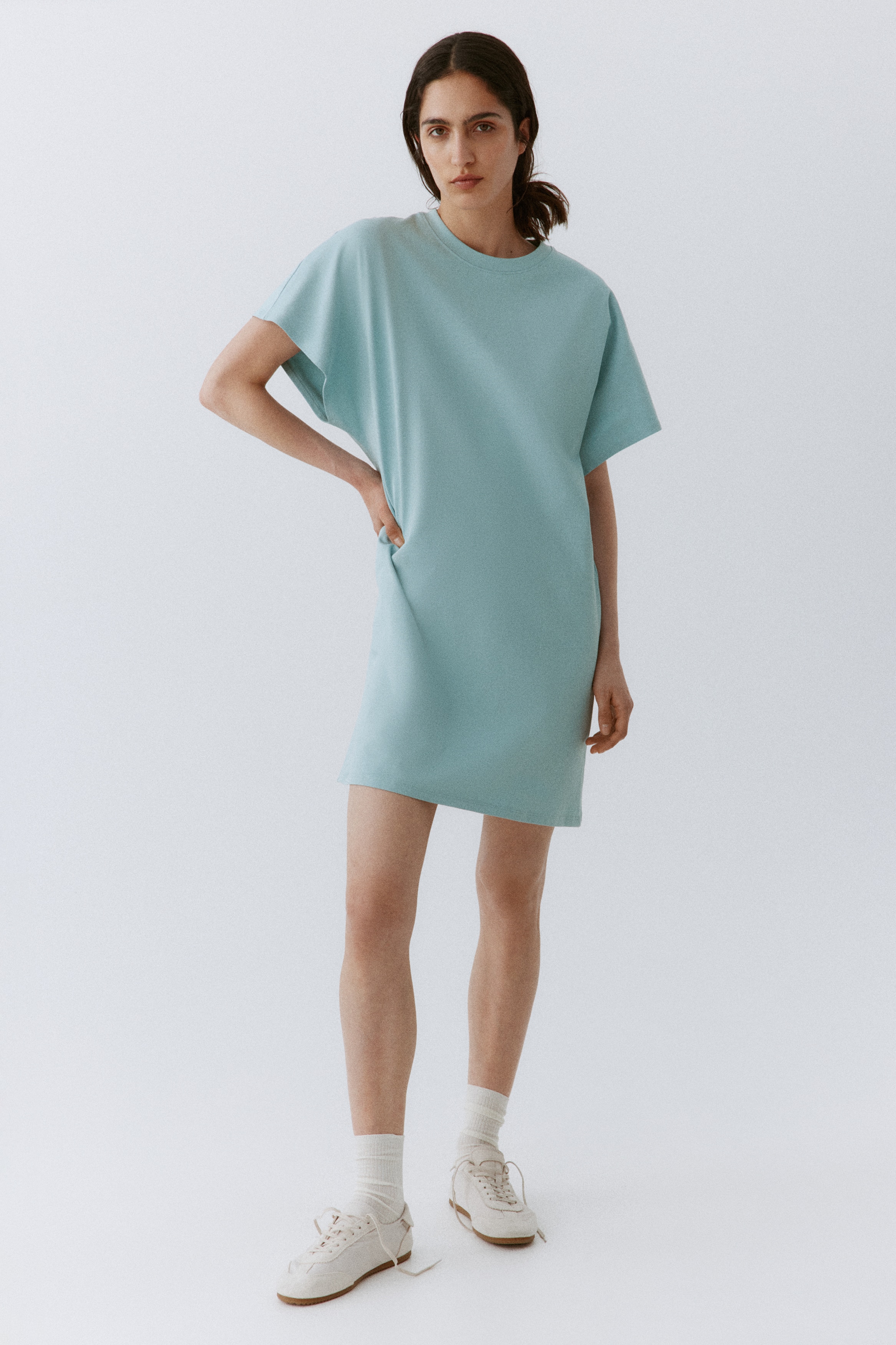 Cotton T-Shirt DressModel