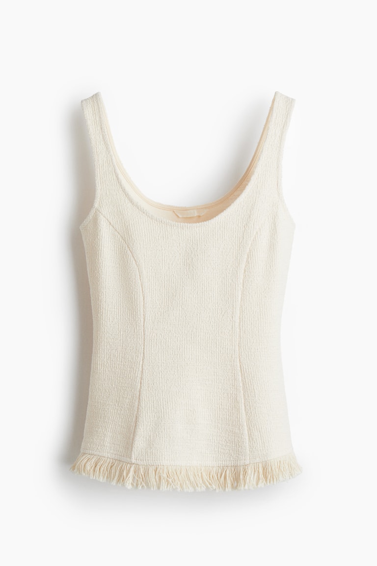 Bluza bez rukava od bukle pletiva