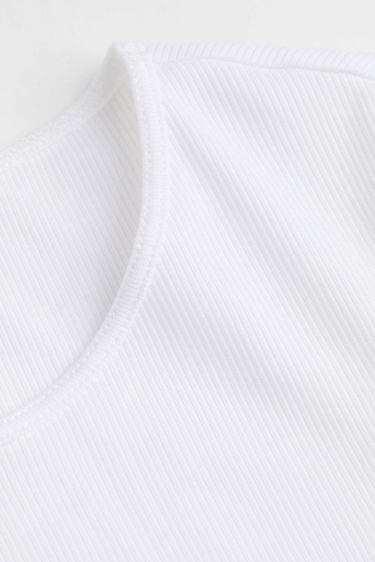 Áo jersey gân nổi - White - 2