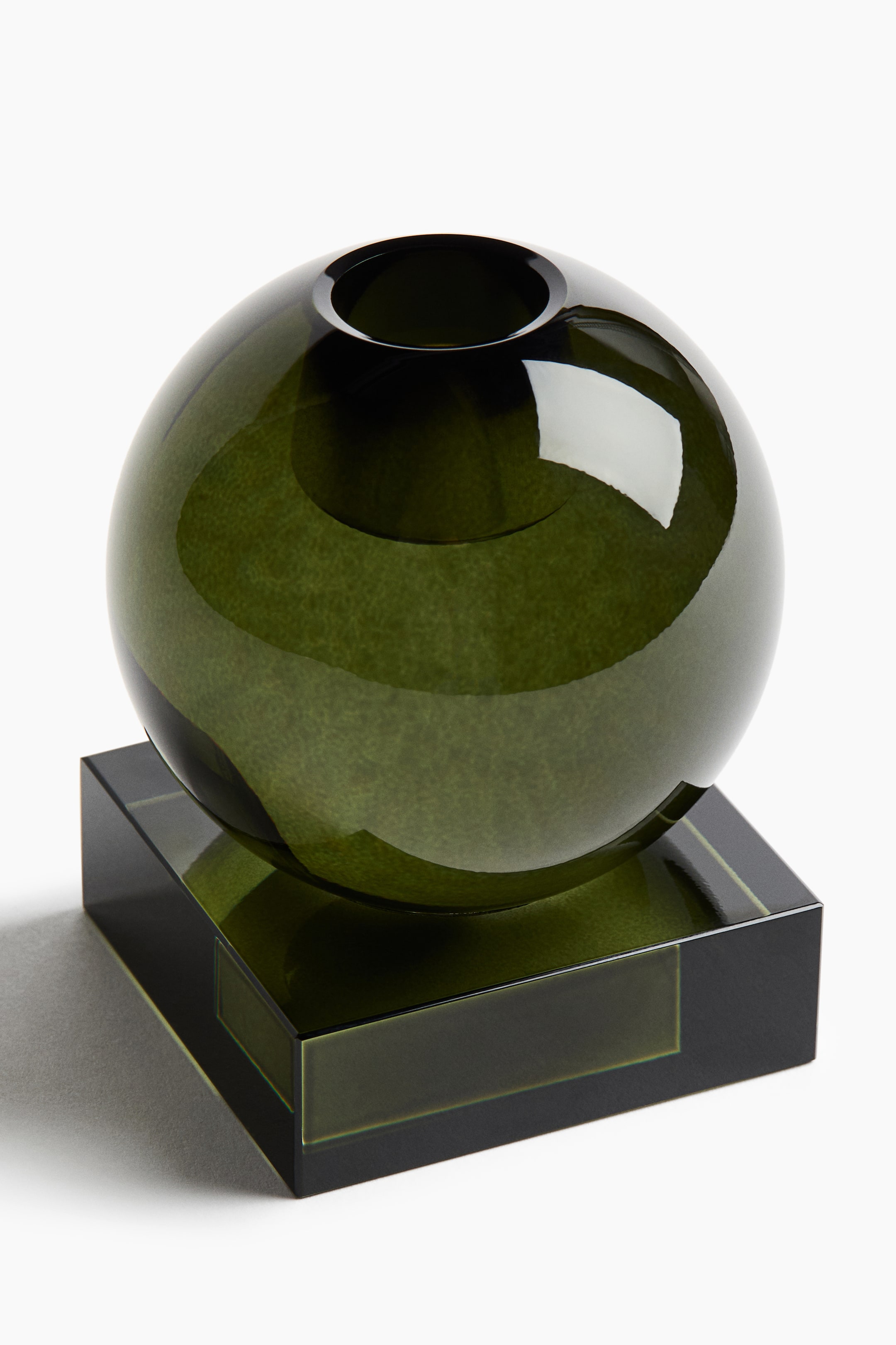 Small Glass Candlestick