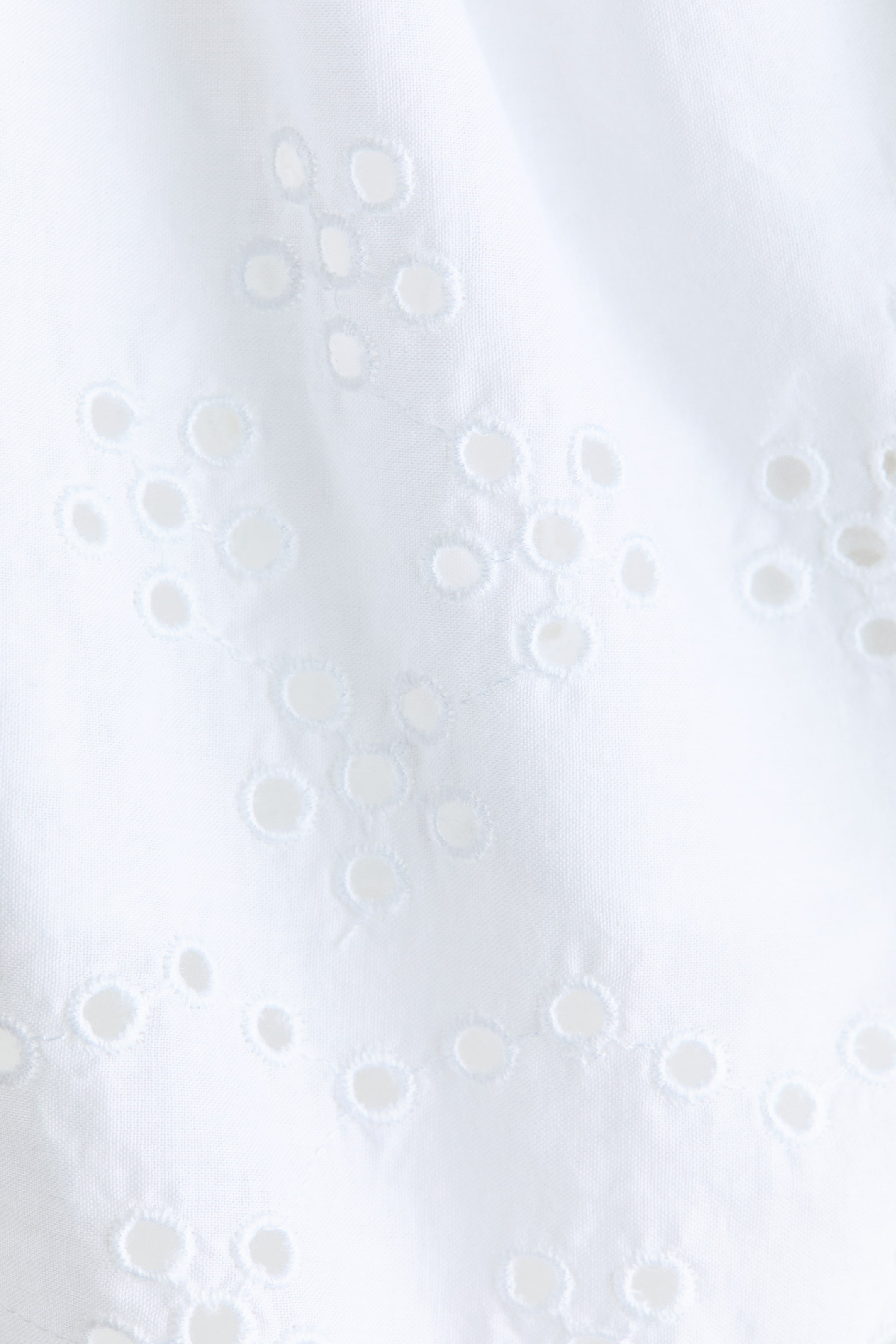 Cotton Top with Eyelet Embroidery