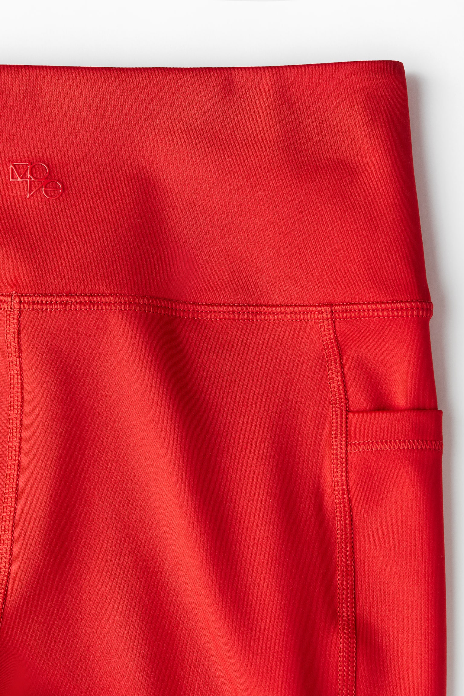 Pocket Detail Activewear Bike Shorts In DryMove™ - Red/Black/Light khaki green/Grey/Light blue - 2