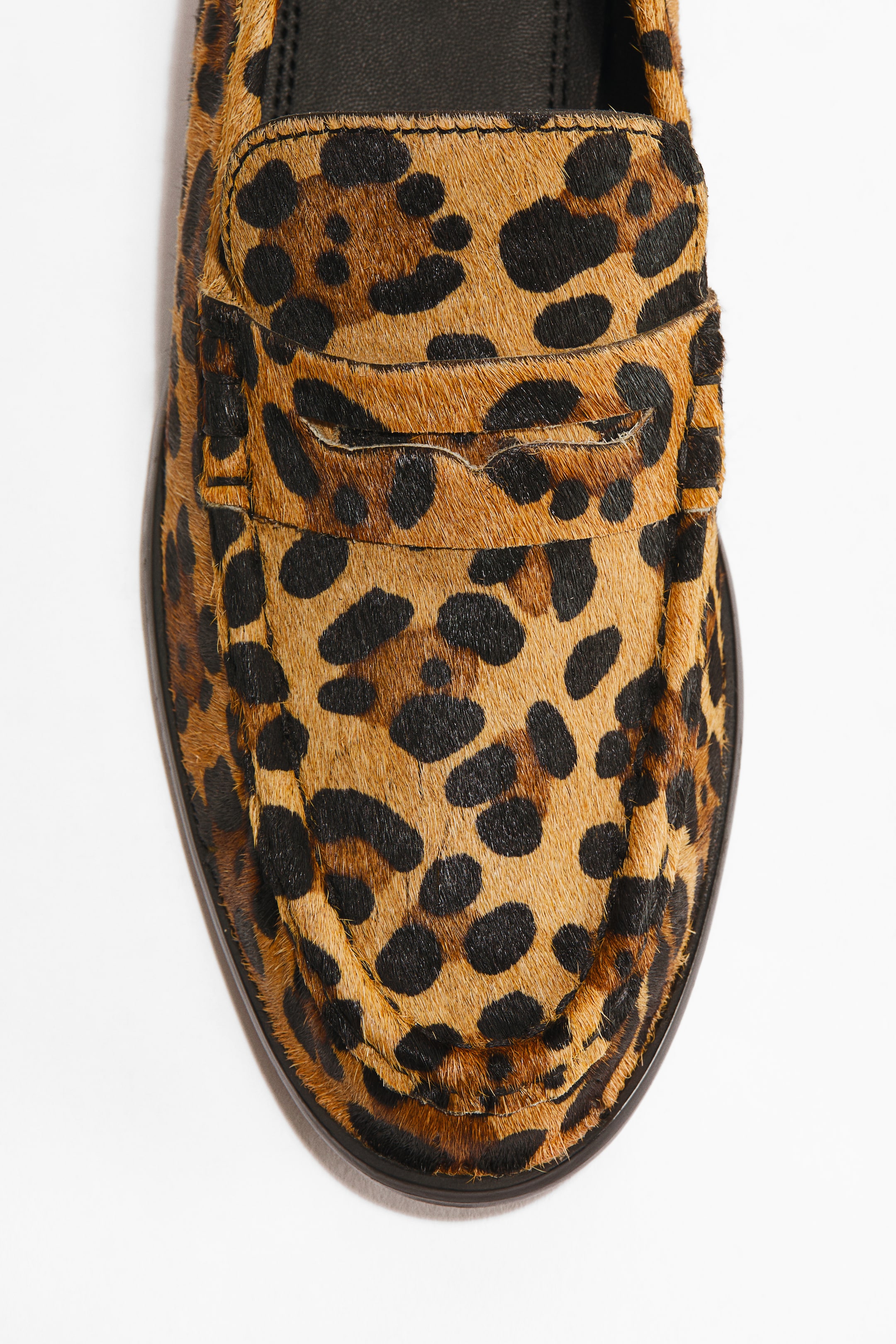 Visualizza immagine più grande: Mocassini in pelle - Beige/Finto leopardo - DONNA | H&M IT 5