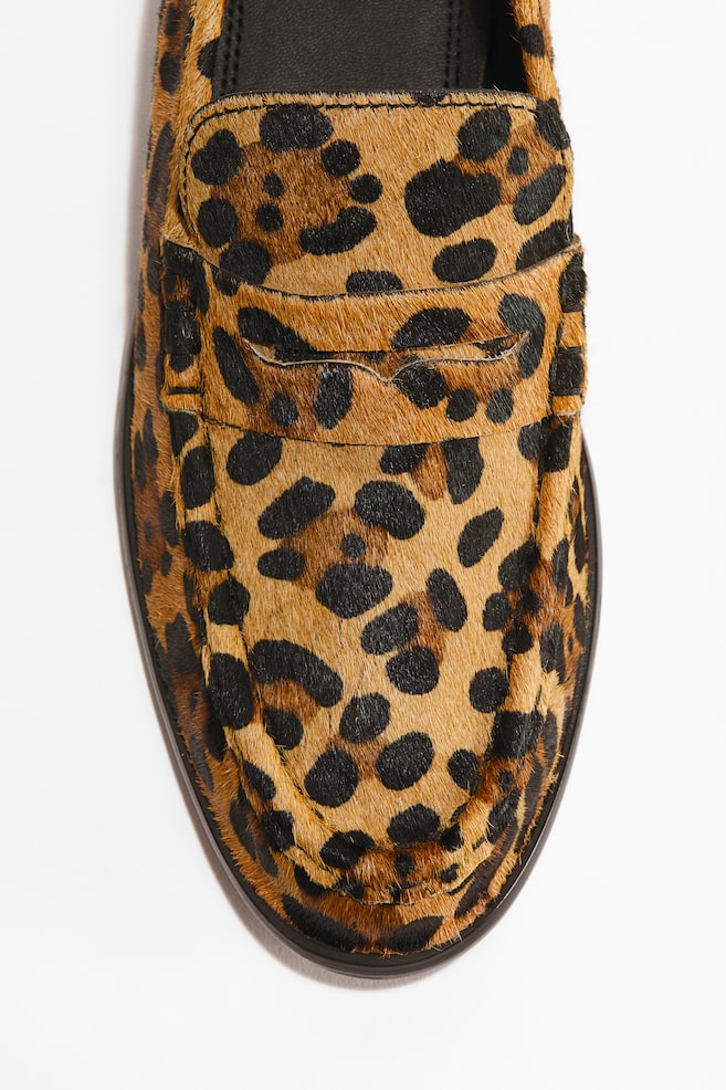 Loafers - Beige/Faux leopard/Black/Dark brown/Burgundy/Black/Dark beige - 1