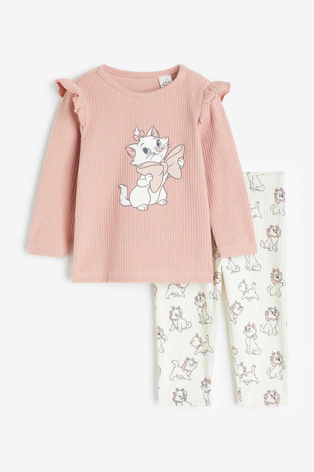 Printed cotton pyjamas Dusty pink/Aristocats Kids H&M