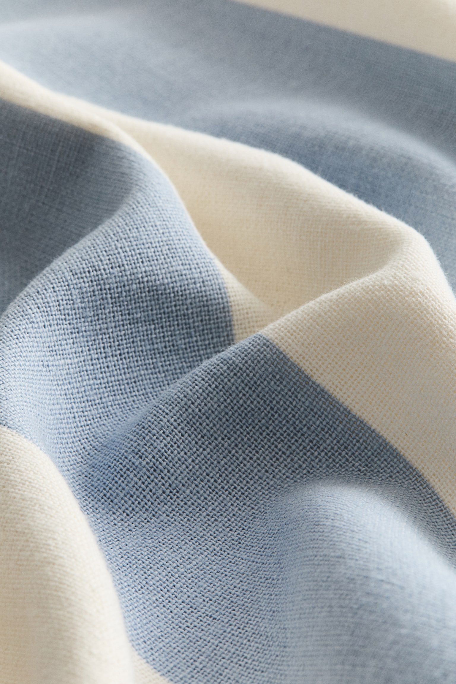 Linen-blend cushion cover - Light dusty blue/Striped/Light dusty pink/Striped - 3