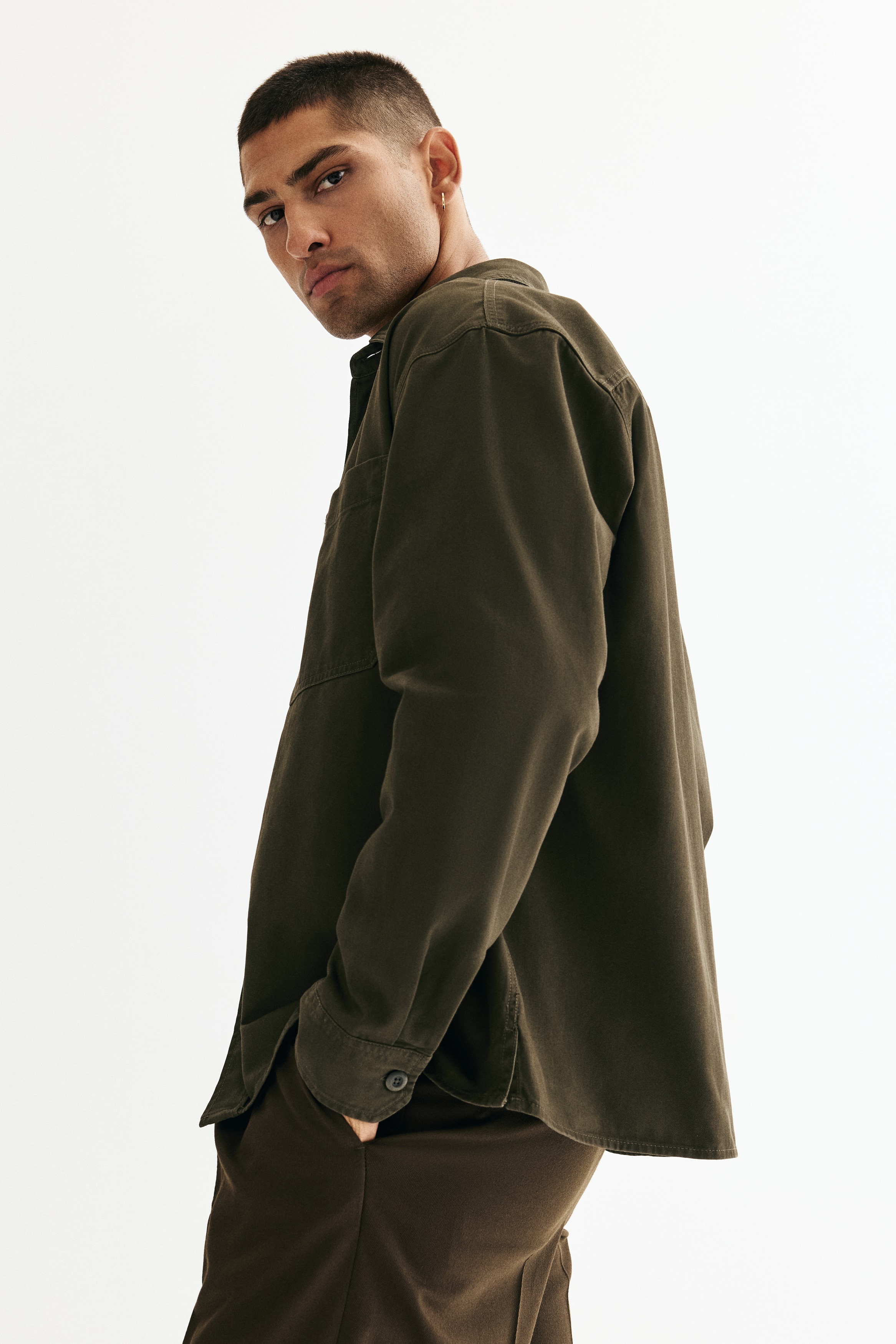 Relaxed Fit Twill overshirt