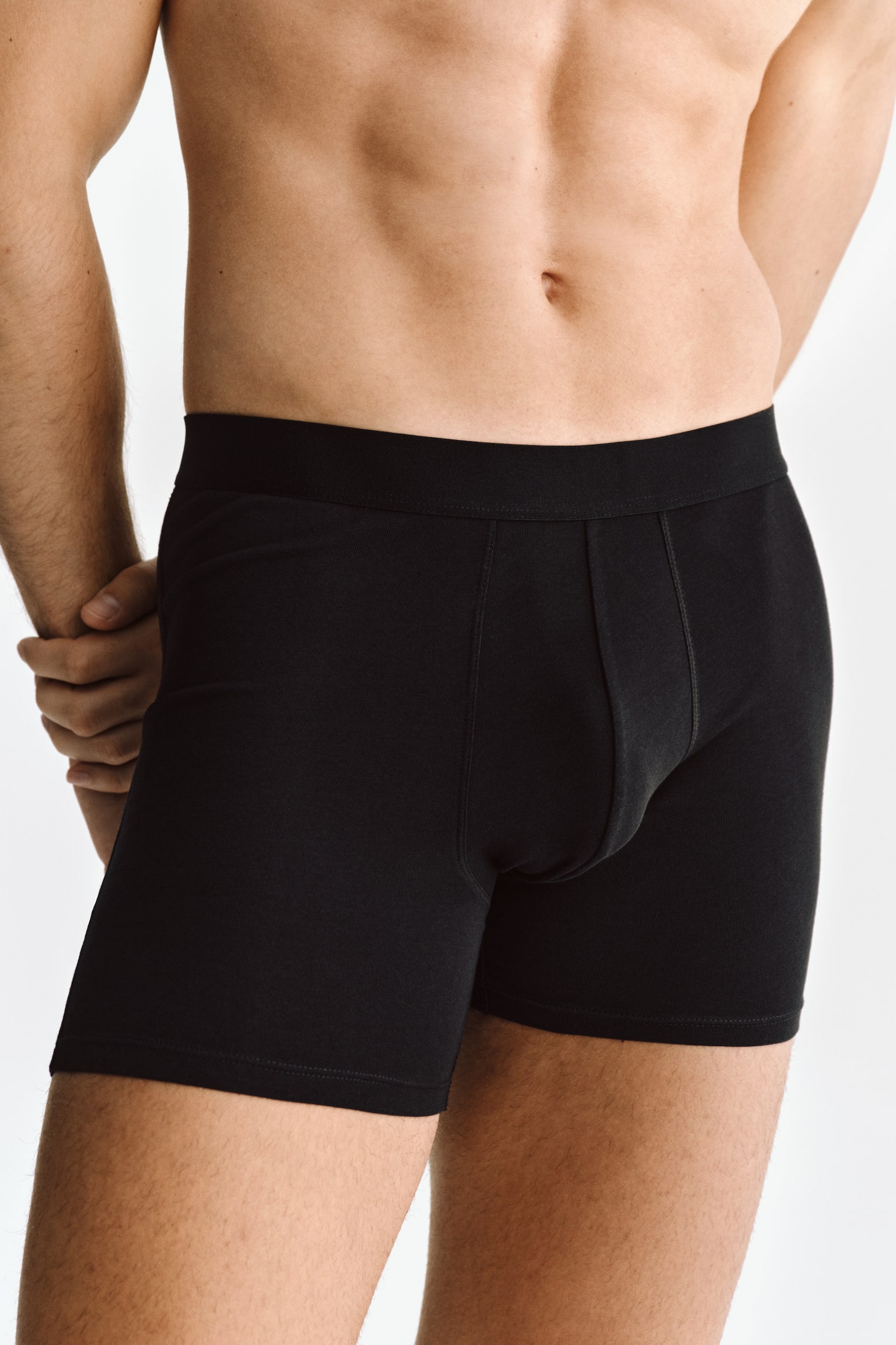 Мужские трусы-боксеры H&M с Lycra, набор 10 пар, цвет: Чёрный — фото 3