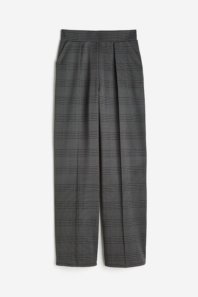 Stylede bukser med høj talje - Mørkegrå/Ternet/Sort/Lysegrøn/Mørkegrå/Nålestribet/dc - 2