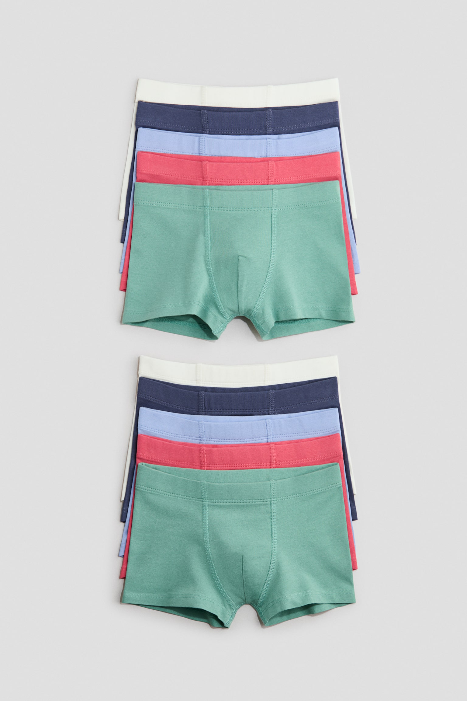 10-pack trunks - Red/Green/Light blue/Navy blue/Mint green/Blue/Light grey marl/Light green/Dark green/Blue/Mint green