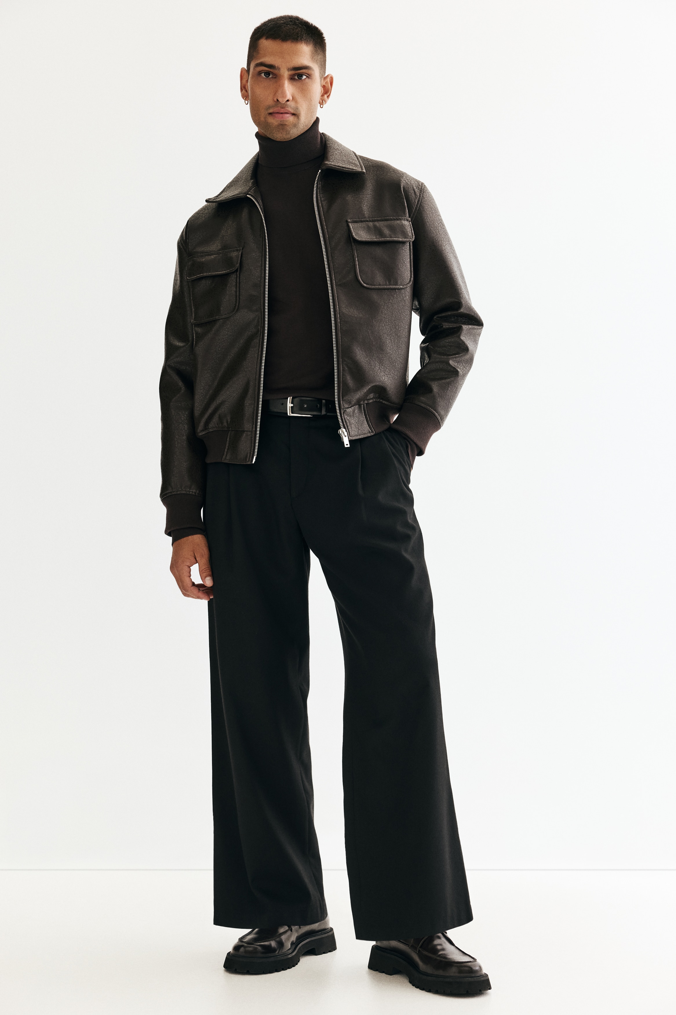 Regular Fit Polo-neck jumper