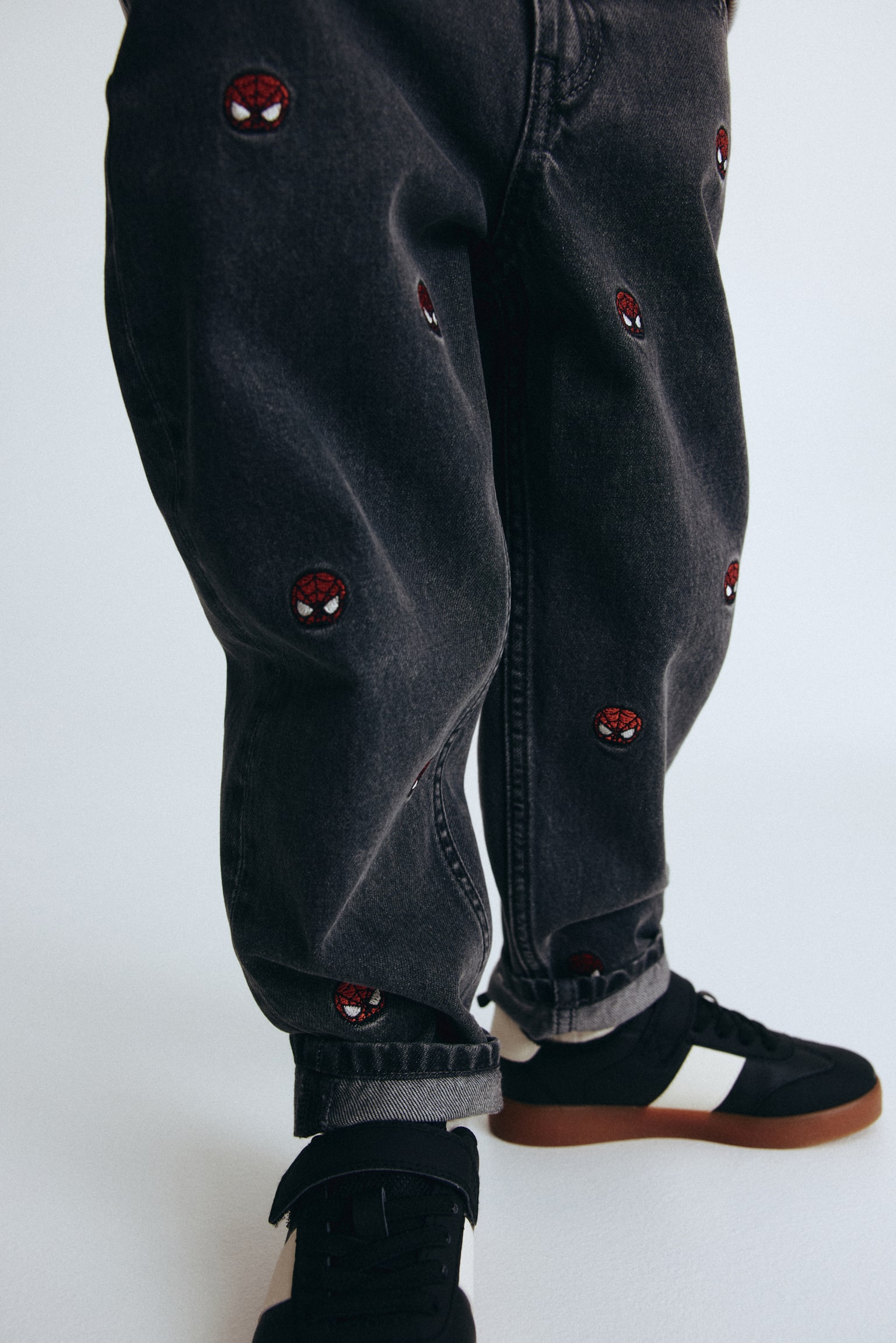 Jeans med tryck Regular Fit - Denimsvart/Spindelmannen/Ljus denimblå/Marvel Comics/Denimblå/LEGO Brand - 4